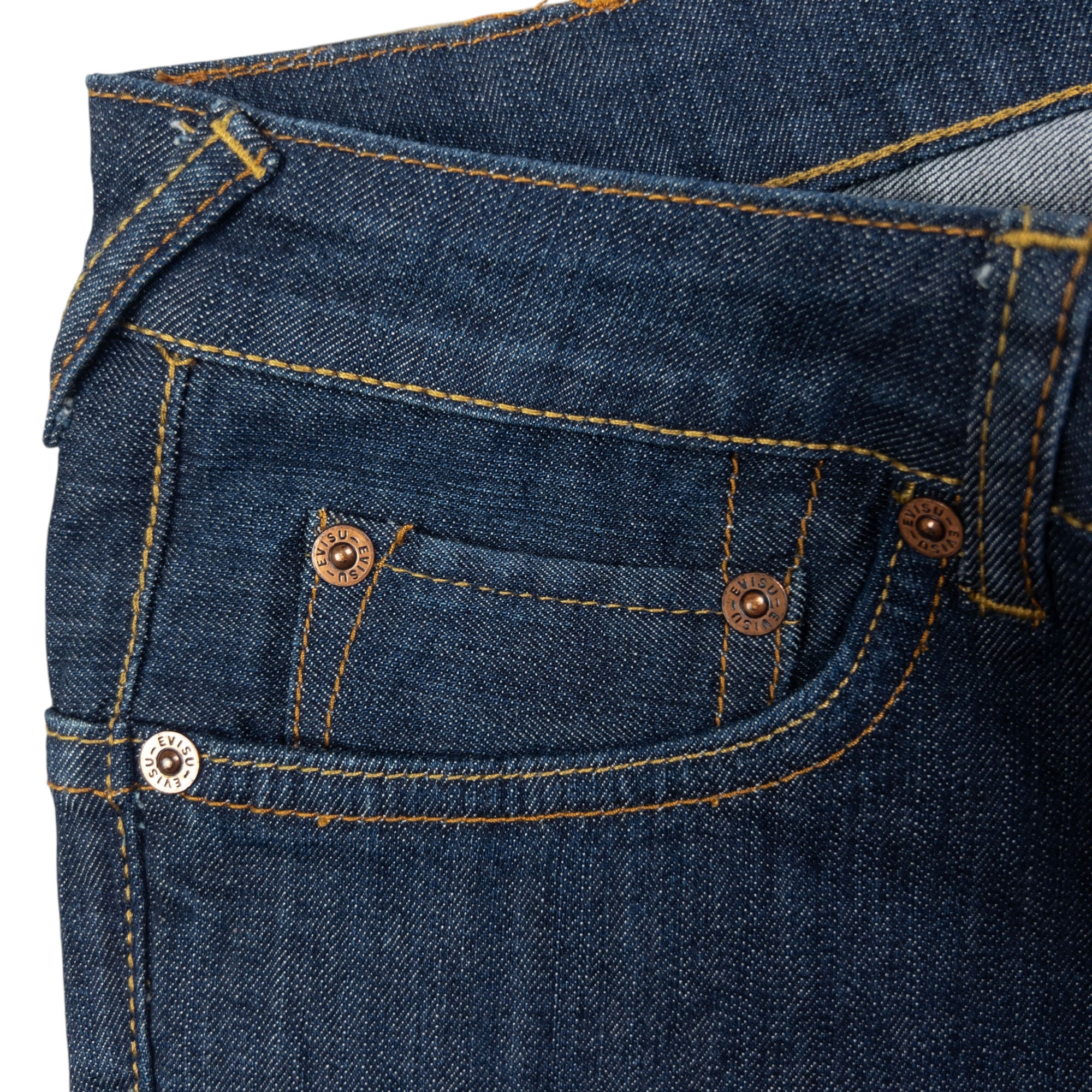 Vintage Evisu Double Gull Japanese Denim Low Rise Jeans Womens Size W32