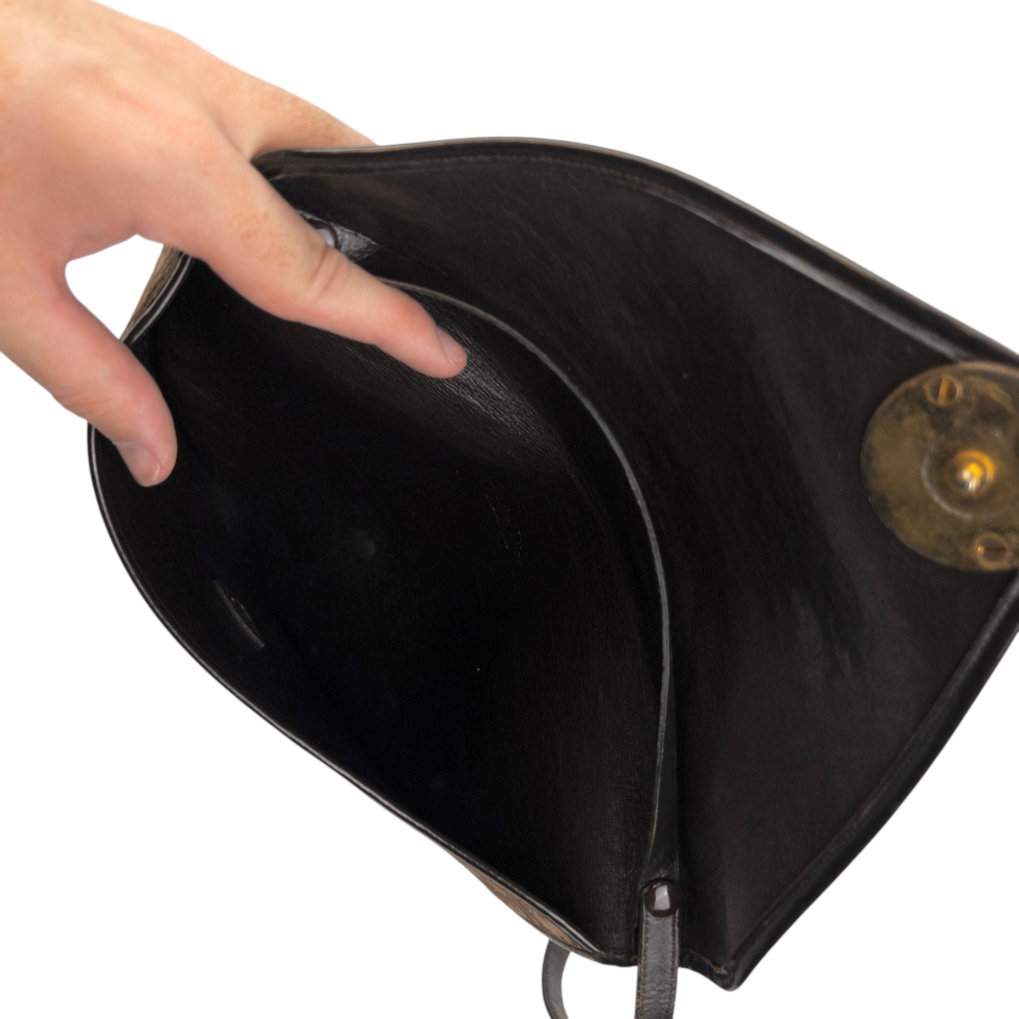 Vintage Dior Monogram Shoulder Bag