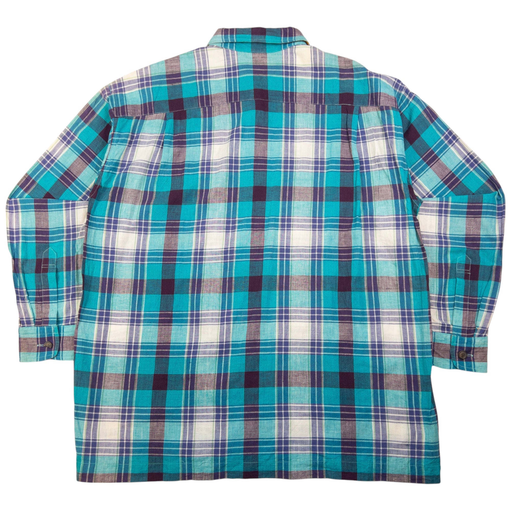 Vintage Issey Miyake Cotton Label Long Sleeve Button Up Shirt Size L