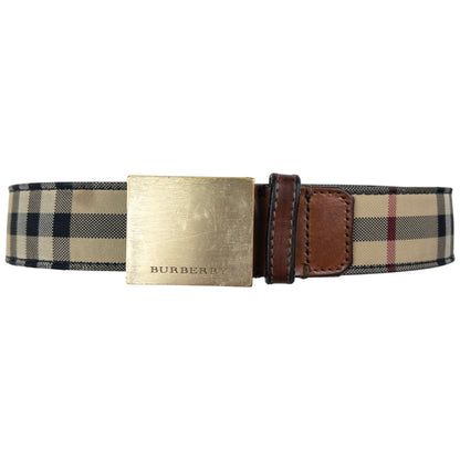 Vintage Burberry Nova Check Belt Size W30