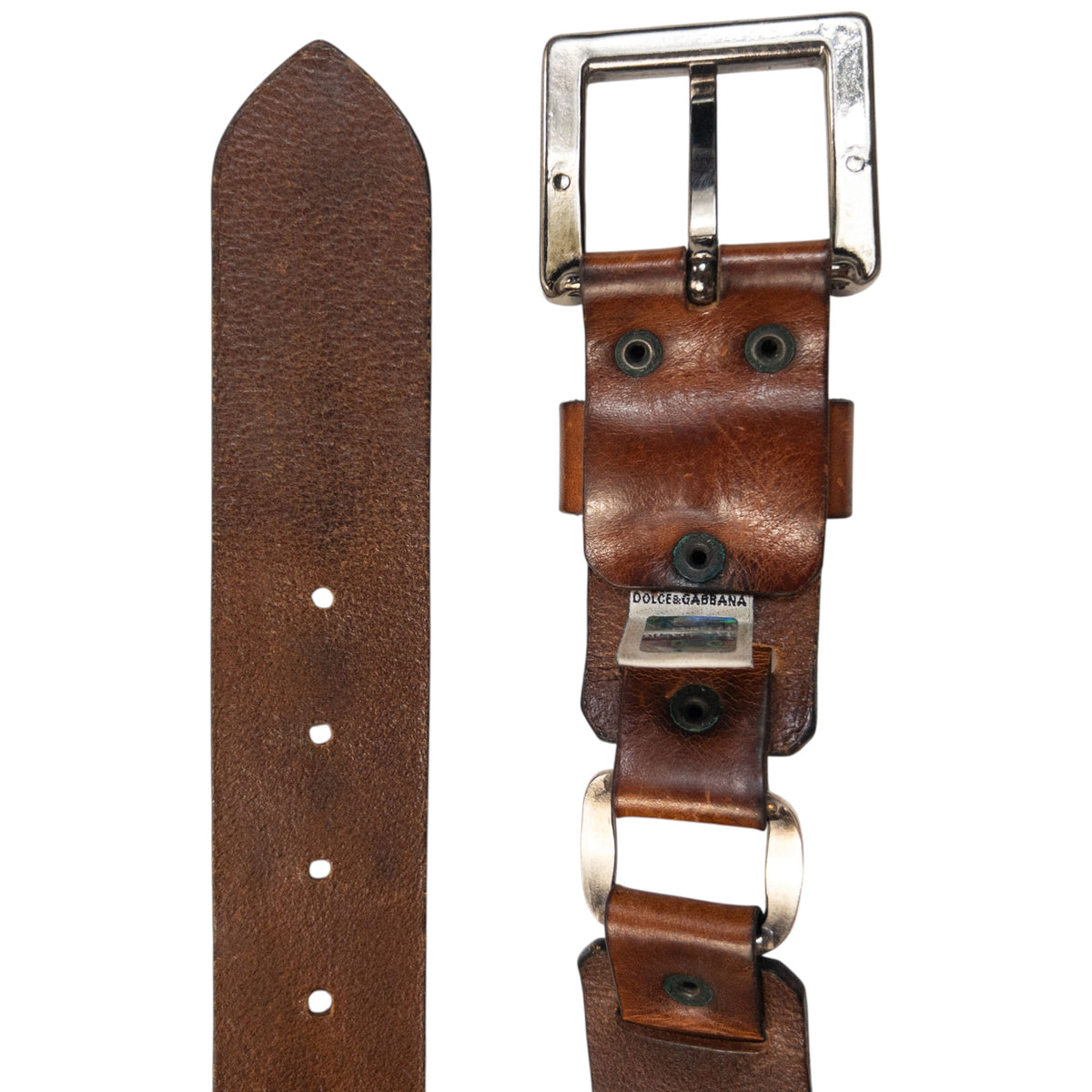 Vintage 2000s Dolce & Gabbana Leather Belt Size XL