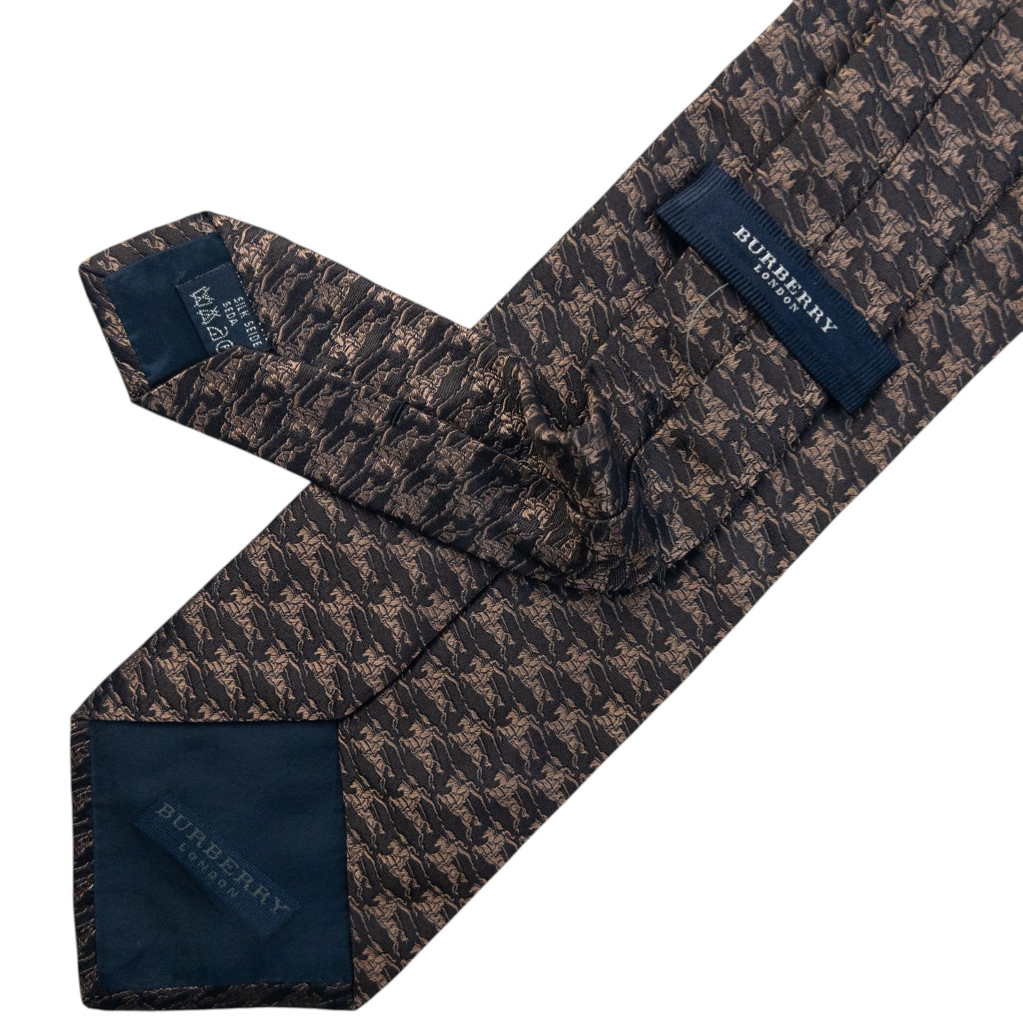 Vintage 2000s Burberry Monogram Silk Tie