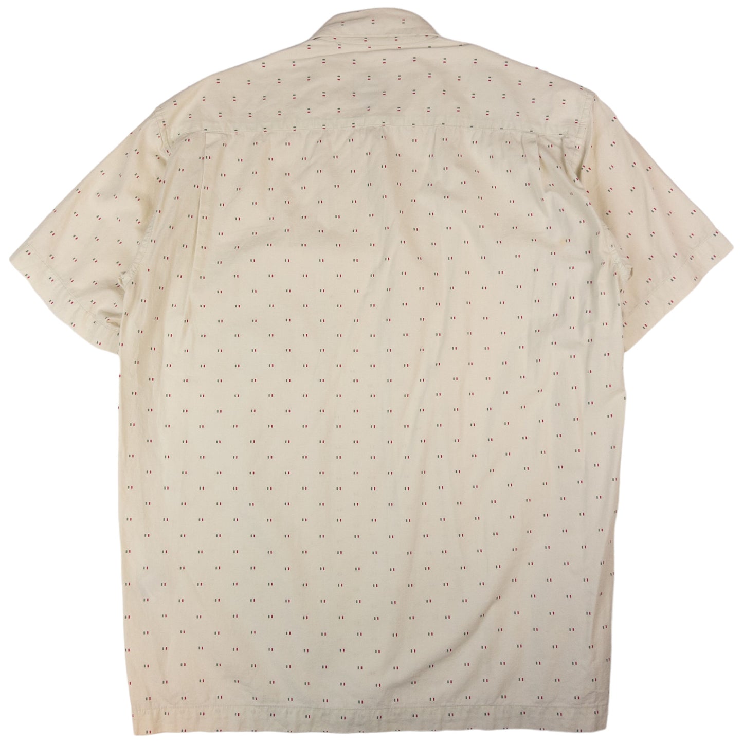 Vintage Stussy Italian Flag Short Sleeve Button Up Shirt Size M