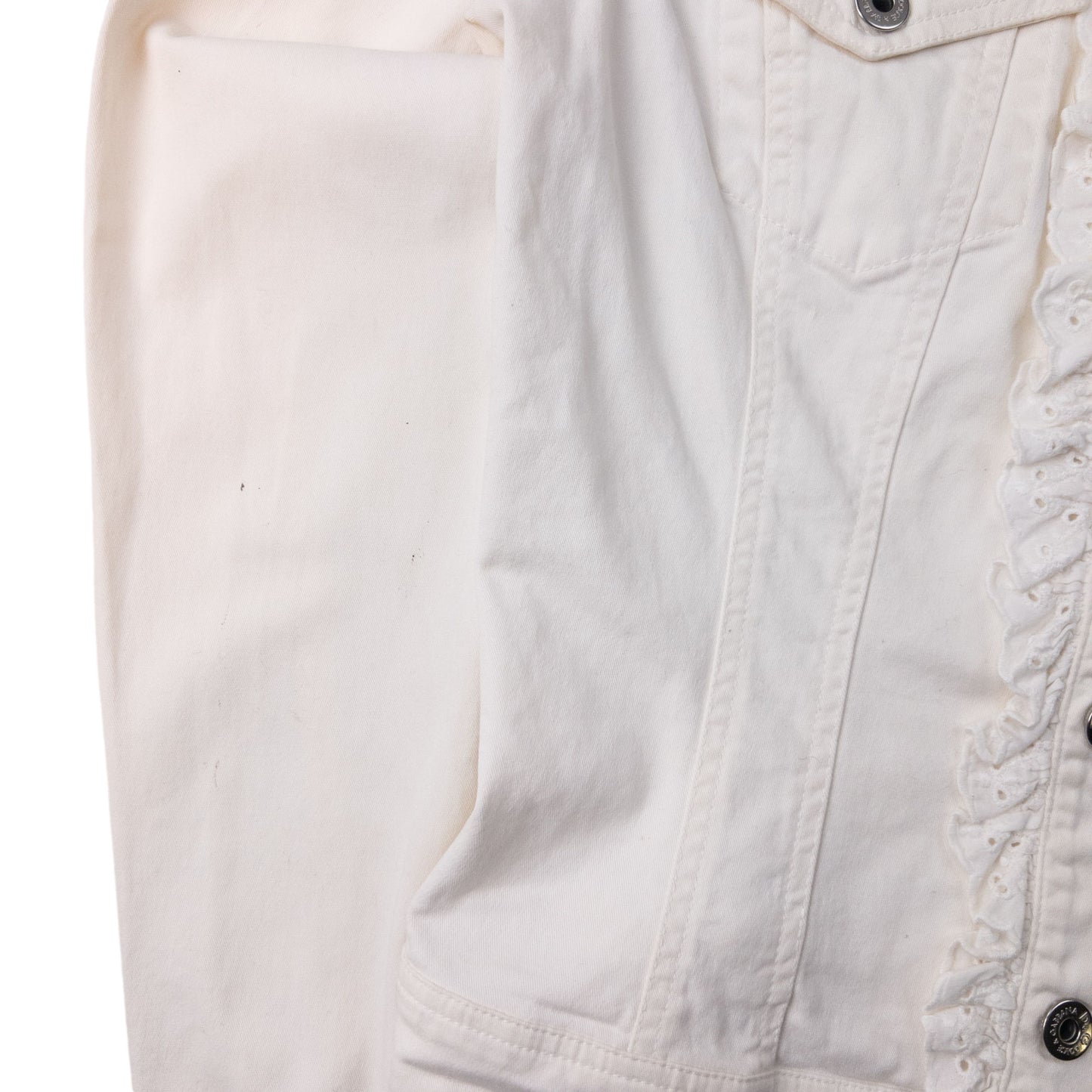 Vintage 2000s Dolce & Gabbana Lace Trim Jacket Womens Size S