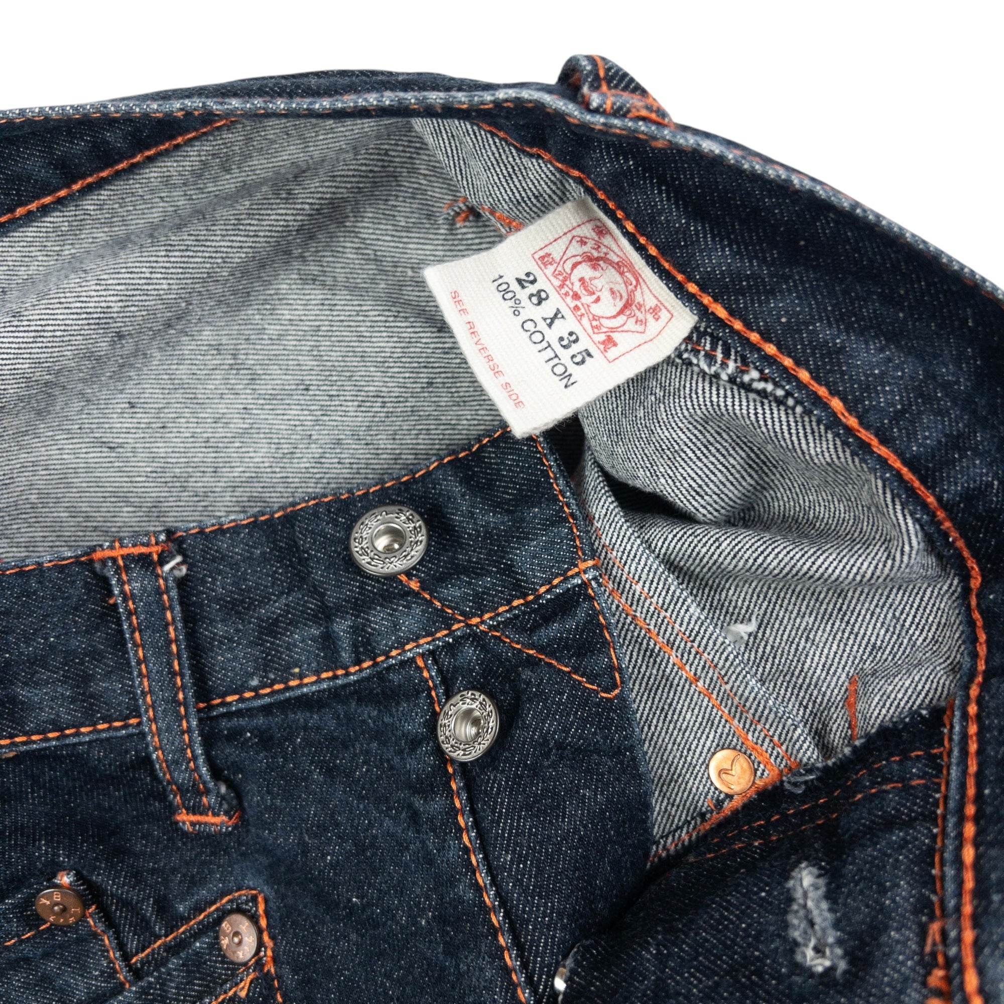 Vintage Evisu Four Gull Japanese Denim Jeans Size W28