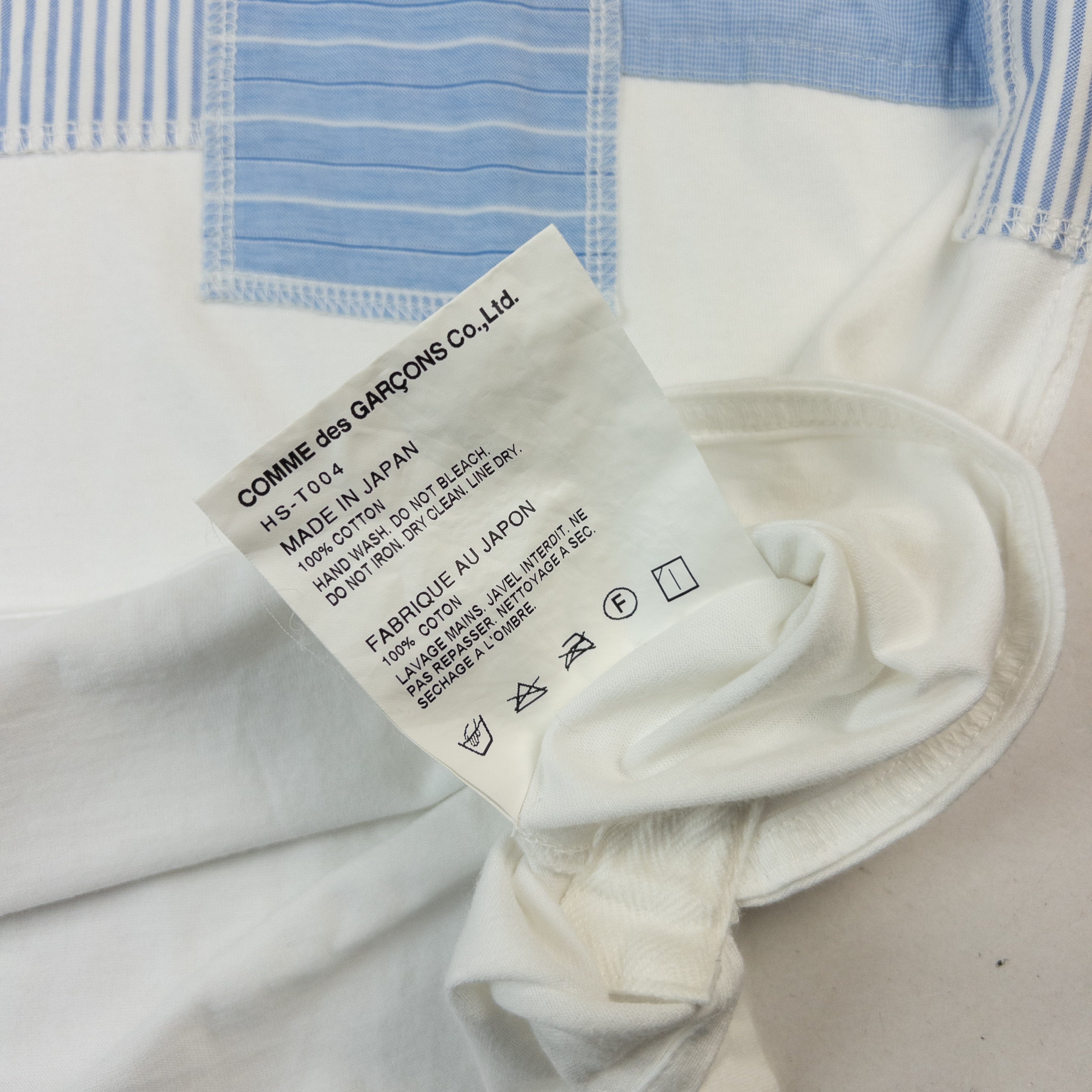 Vintage Comme Des Garçons HOMME Patchwork T Shirt Size M