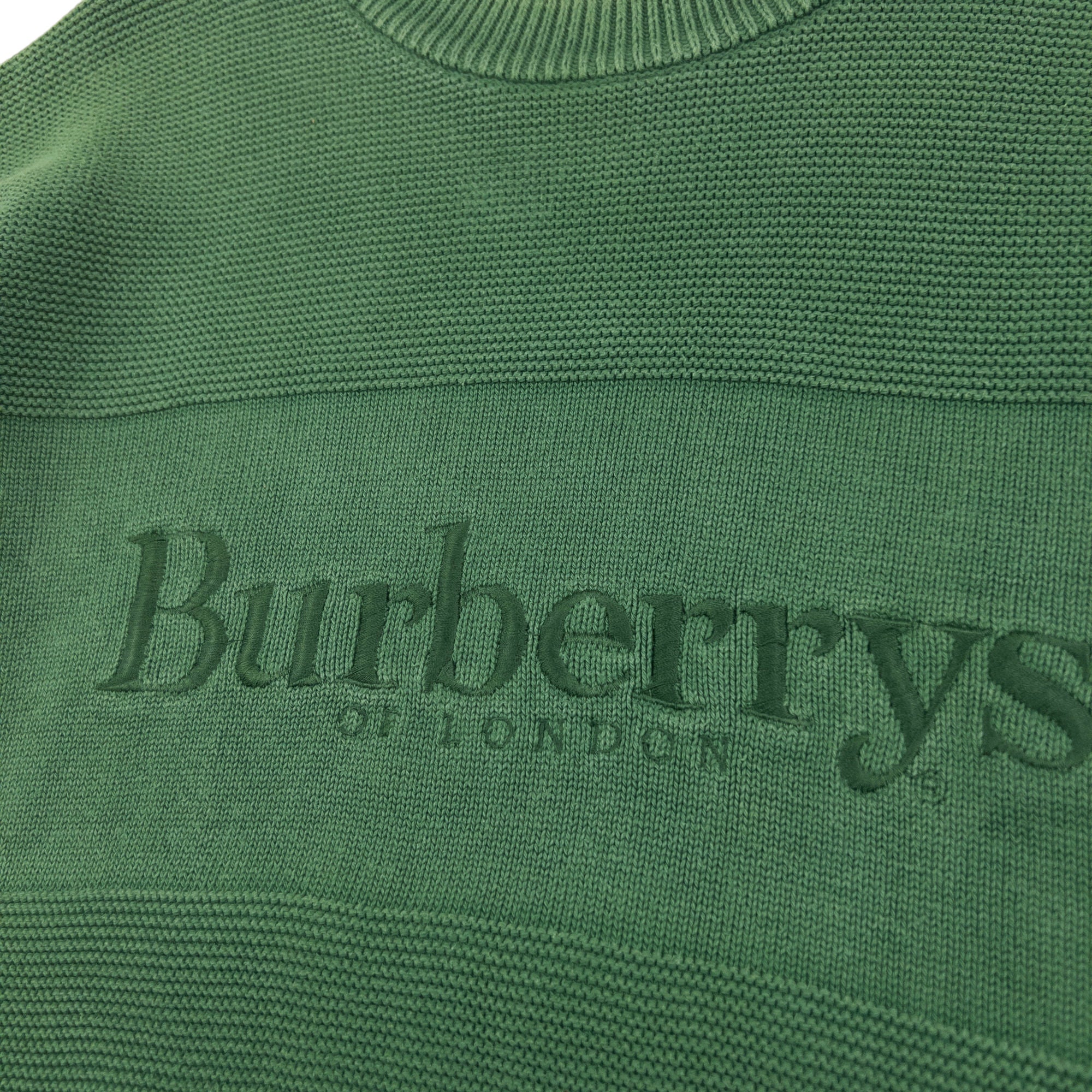 Vintage Burberry Embroidered Knit Jumper Size L