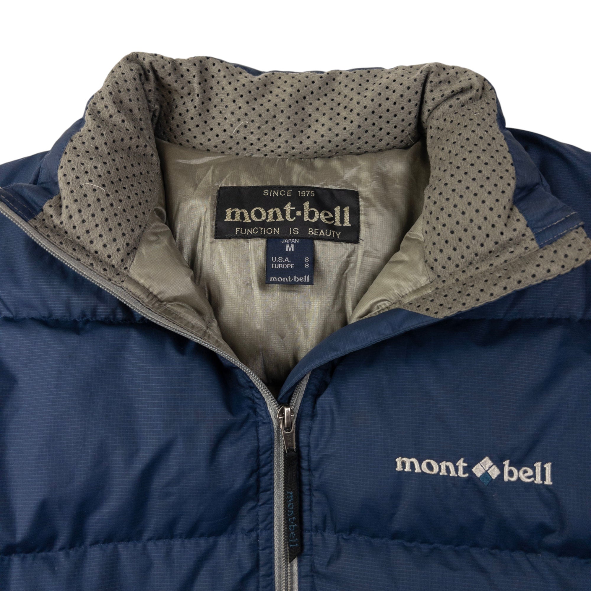 Vintage Montbell Zip Up Puffer Jacket Size S