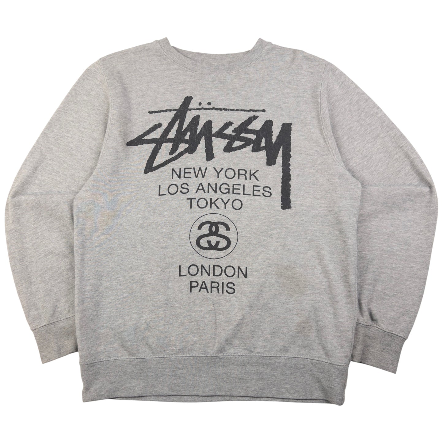 Vintage Stussy World Tour Graphic Sweatshirt Size S