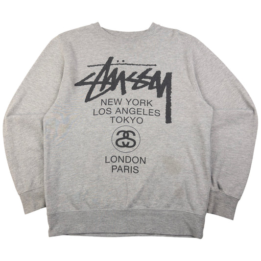 Vintage Stussy World Tour Graphic Sweatshirt Size S