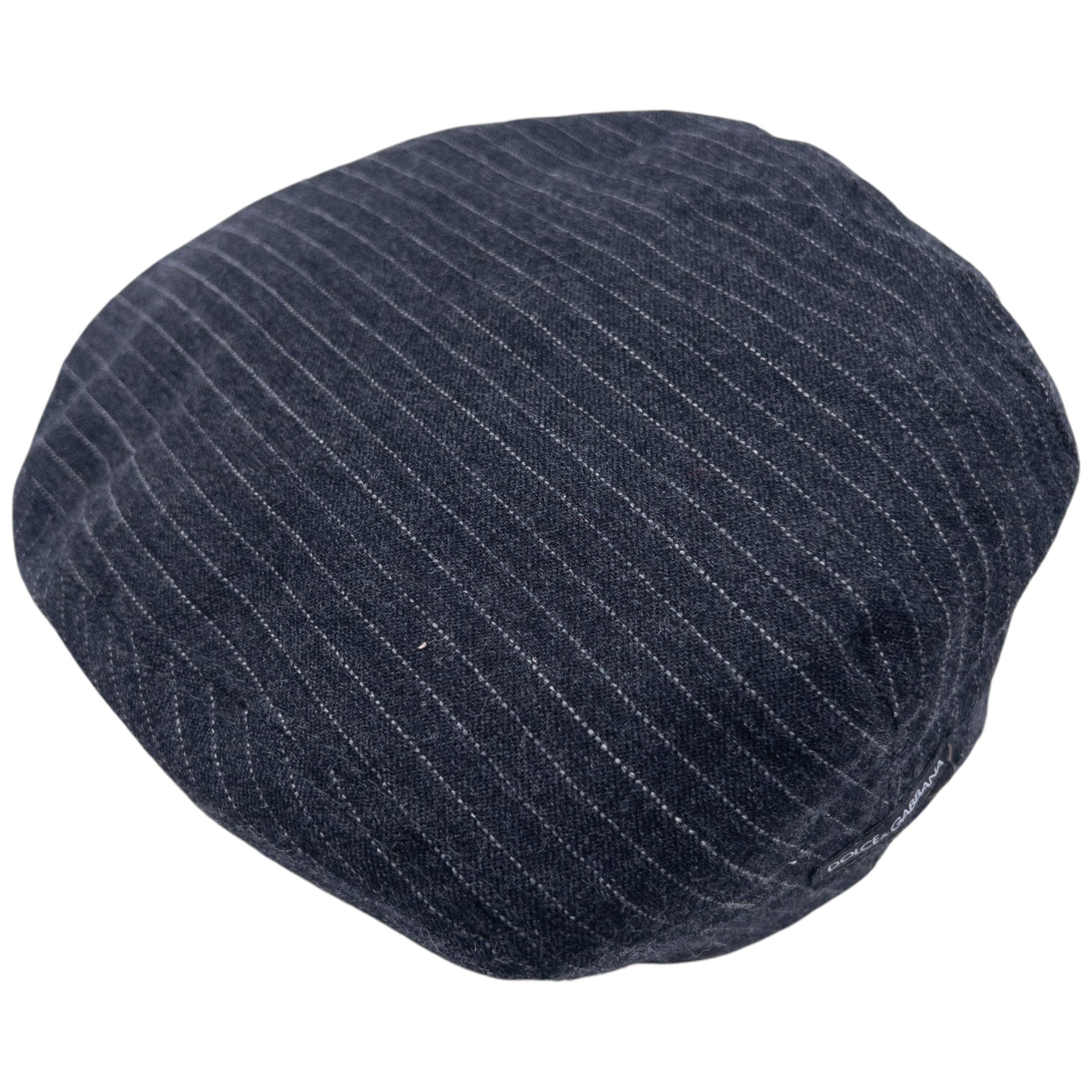 Vintage Dolce & Gabbana Striped Wool Flat Cap Hat