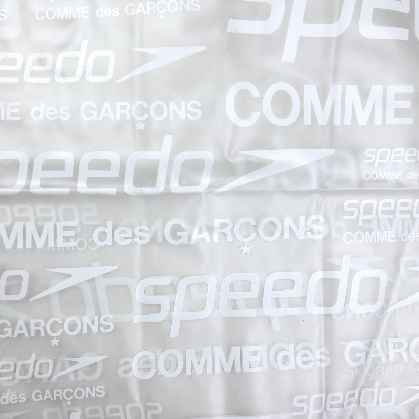 Vintage Comme Des Garçons X Speedo Clear Monogram Drawstring Bag