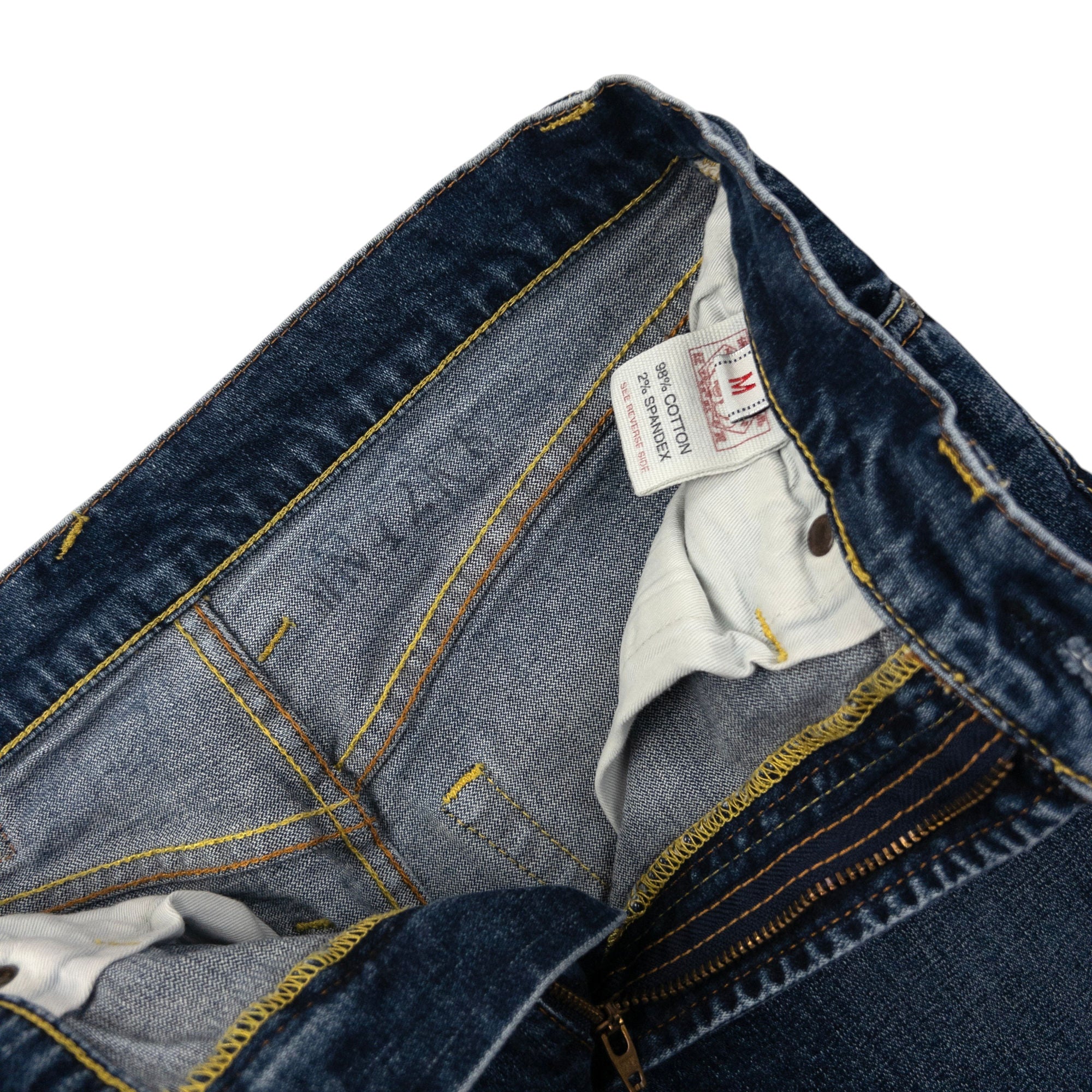 Vintage Evisu Double Gull Japanese Denim Mini Skirt Womens Size M