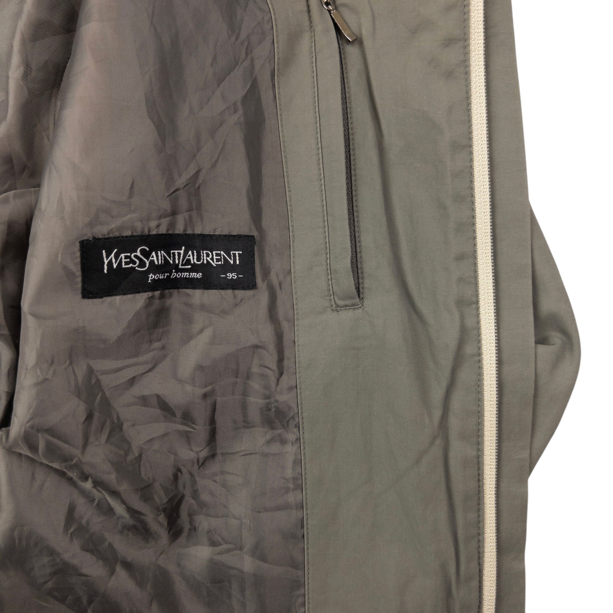 Vintage YSL Yves Saint Laurent Zip Up Jacket Size M