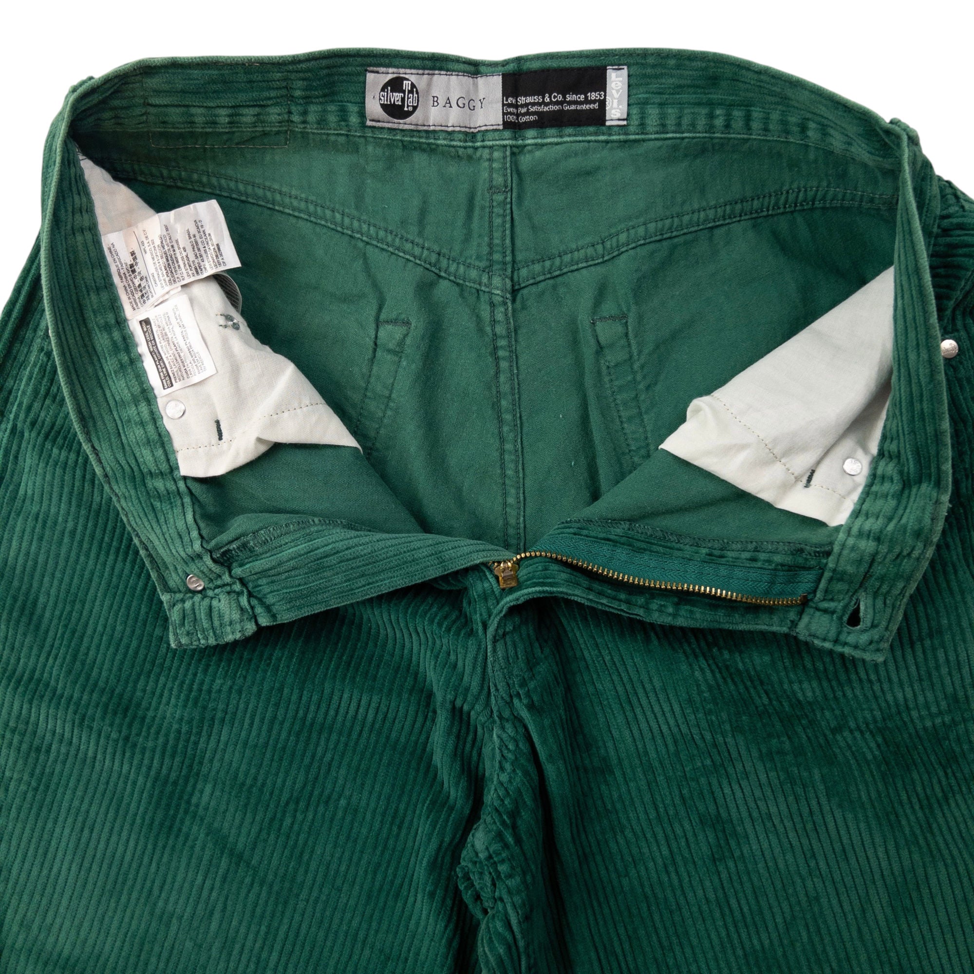 Vintage Levi's Silver Tab Baggy Corduroy Trousers Size W32