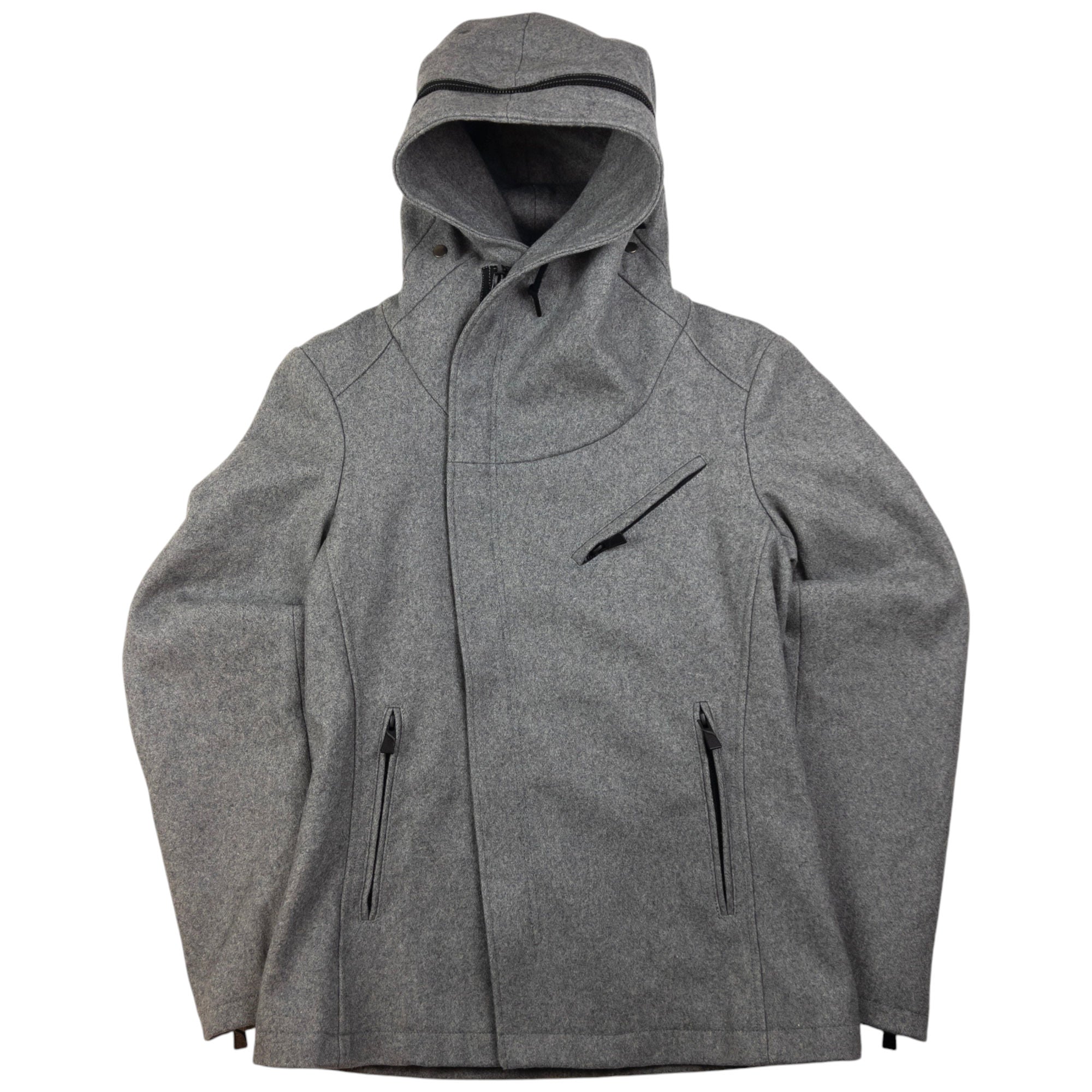 Vintage Katharine Hamnett Asymmetric Zip Hood Jacket Size S