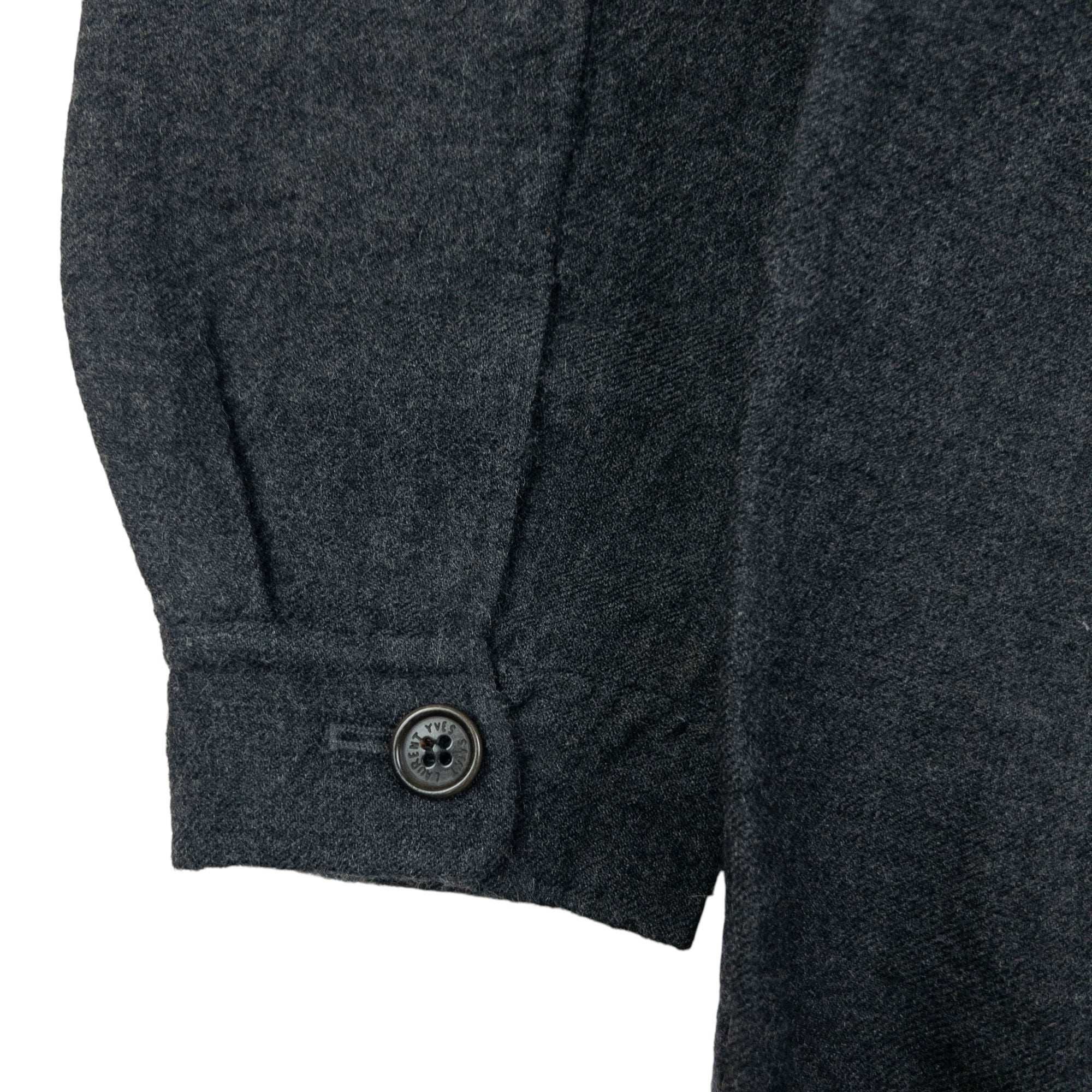 Vintage YSL Yves Saint Laurent Wool Harrington Jacket Size L