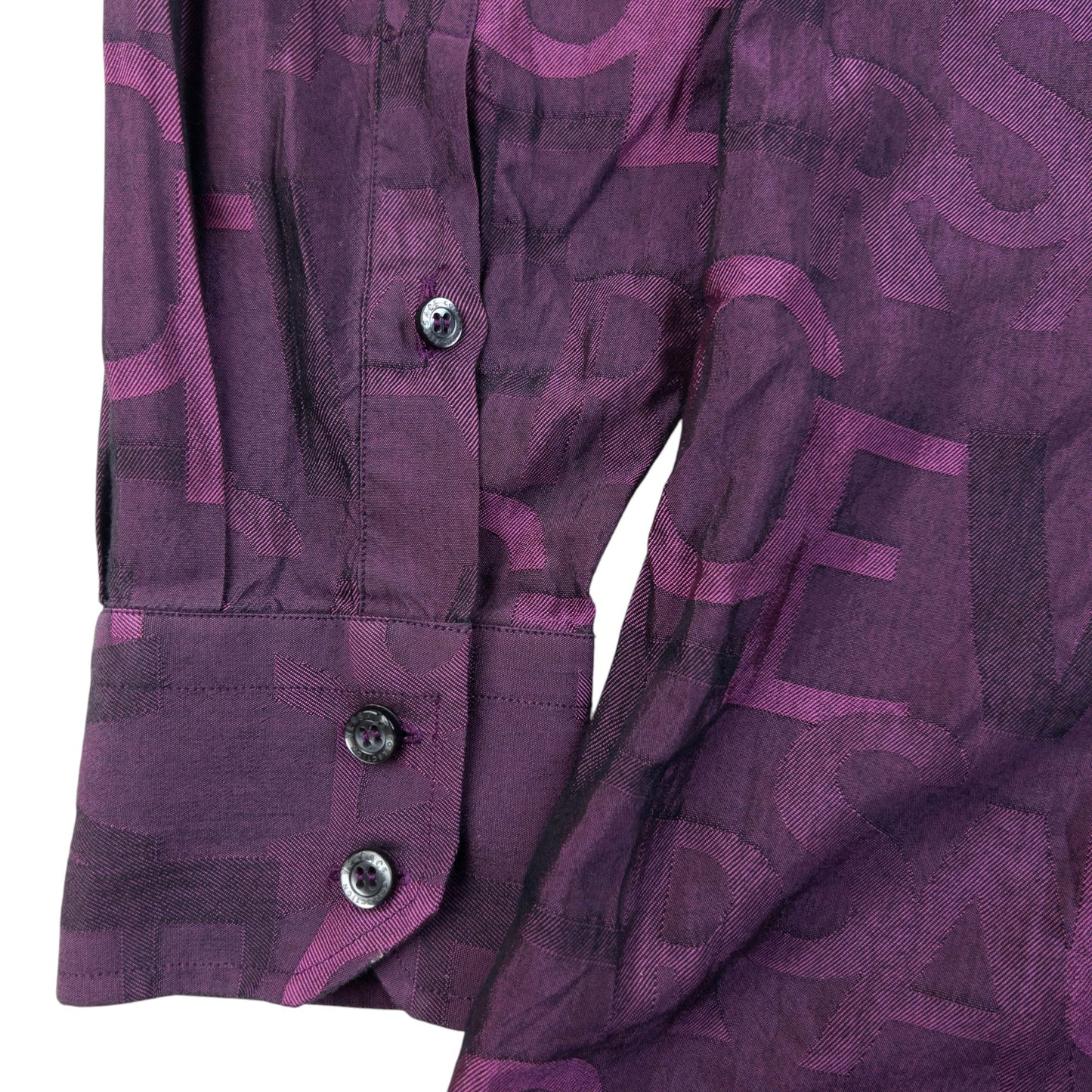 Vintage 2000s Versace Collection Monogram Long Sleeve Button Up Shirt Size M