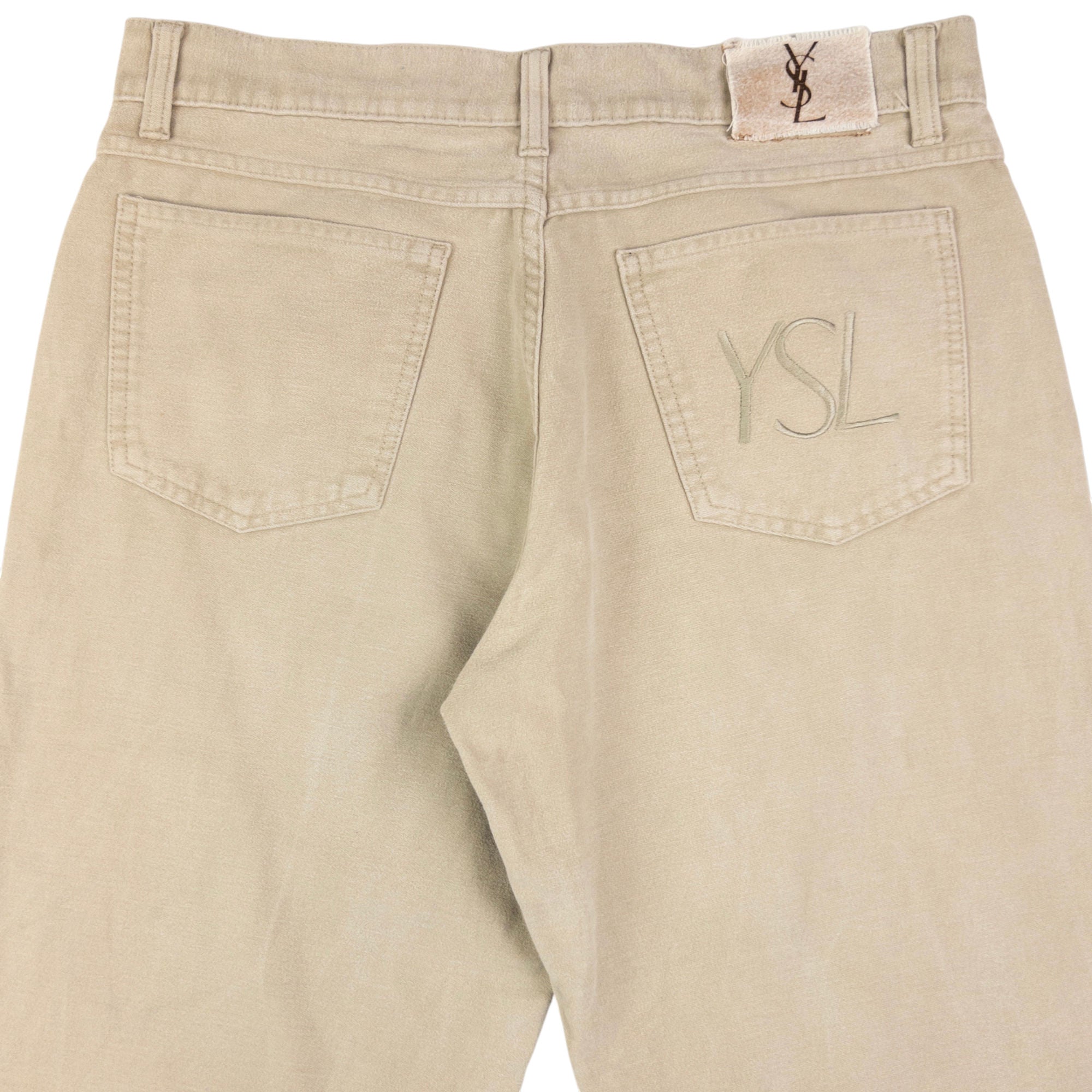 Vintage YSL Yves Saint Laurent Embroidered Trousers Size W32