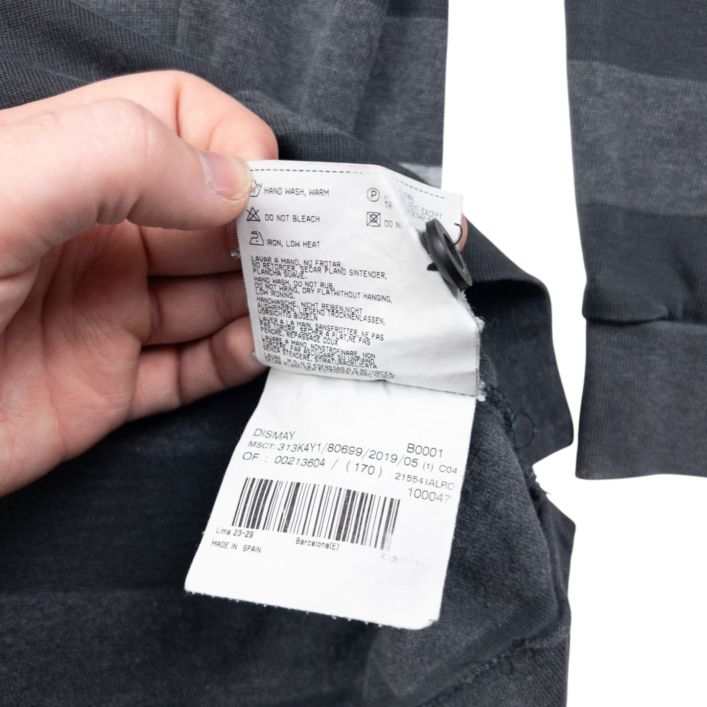 Vintage Burberry Striped Long Sleeve Polo Shirt Size M