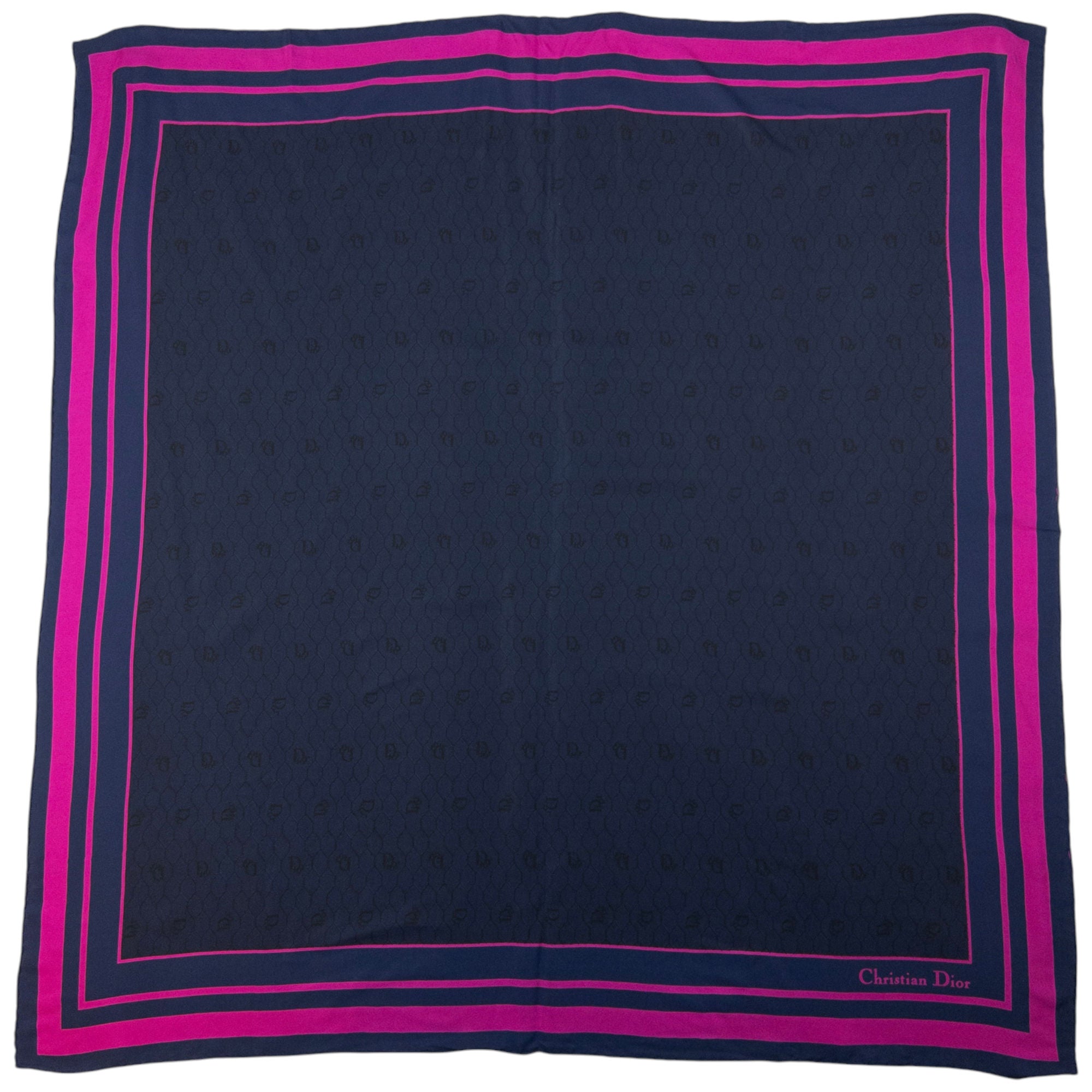Vintage Dior Monogram Silk Scarf