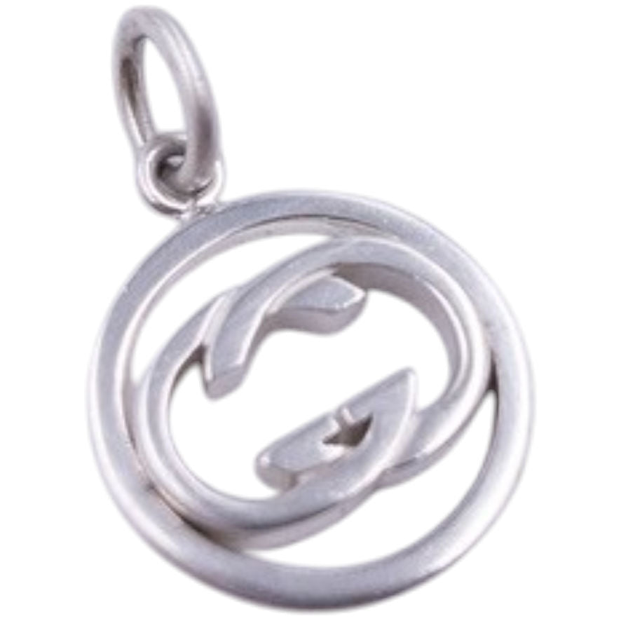 Vintage Gucci Silver Logo Necklace