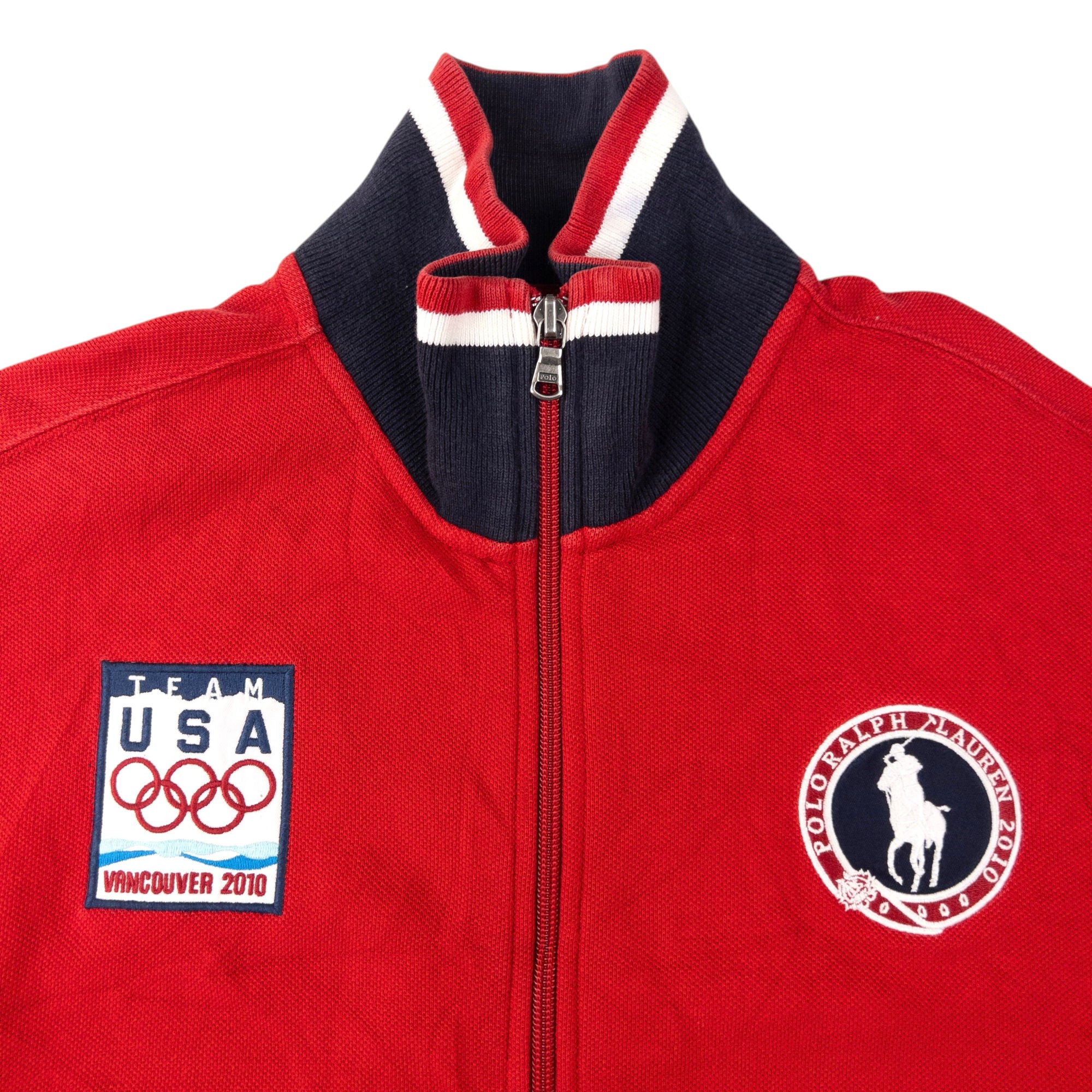 Vintage Polo Ralph Lauren USA 2010 Olympics Zip Up Sweatshirt Size S