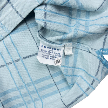 Vintage Burberry Nova Check Polo Shirt Size M