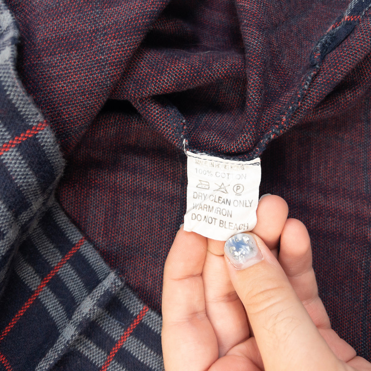 Vintage 90s Burberry Nova Check Polo Shirt Size M