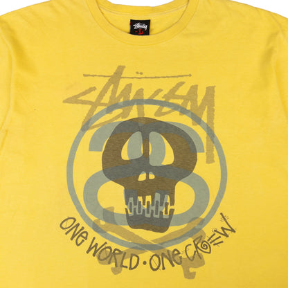 Vintage Stussy Skull Graphic T Shirt Size L