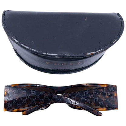 Vintage Gucci Tortoise Shell Monogram Sunglasses