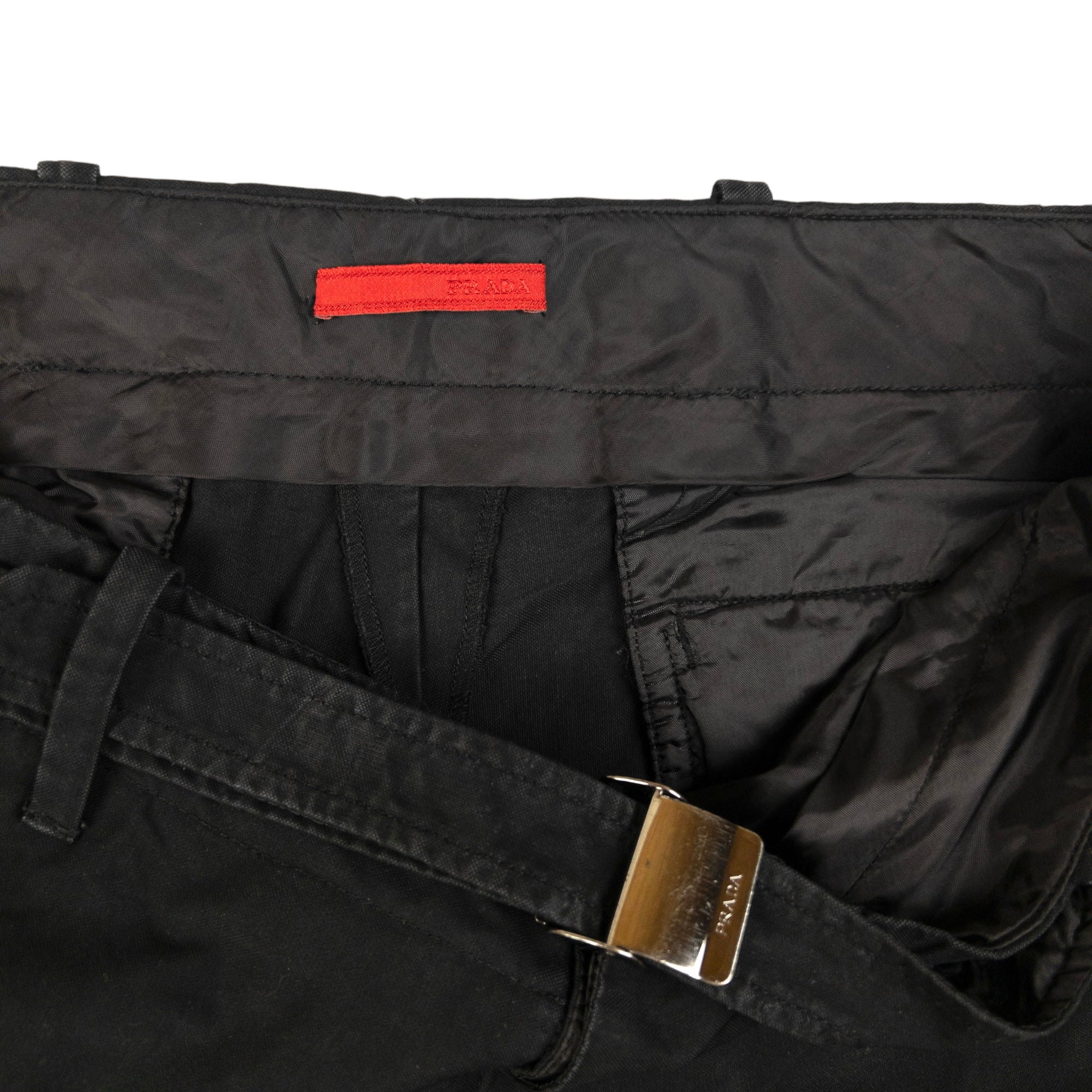 Vintage Prada Sport Belt Waist Chino Trousers Size W38