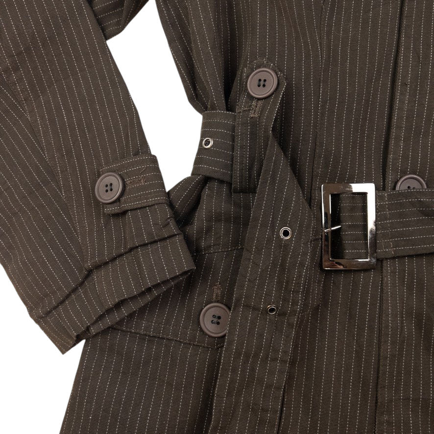 Vintage PPFM Belted Button Up Jacket Size L
