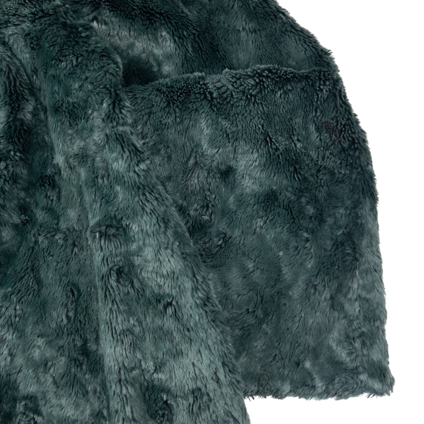 Vintage 80s Fendi 365 Faux Fur Button Up Jacket Womens Size XL