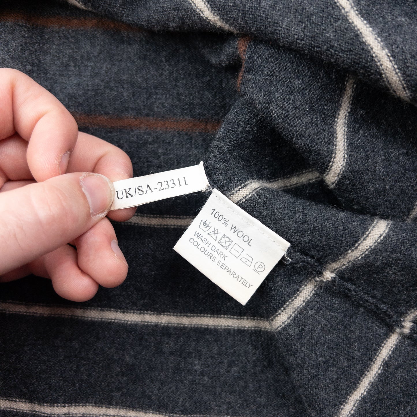 Vintage 2000s YSL Yves Saint Laurent Striped Wool Jumper Size S