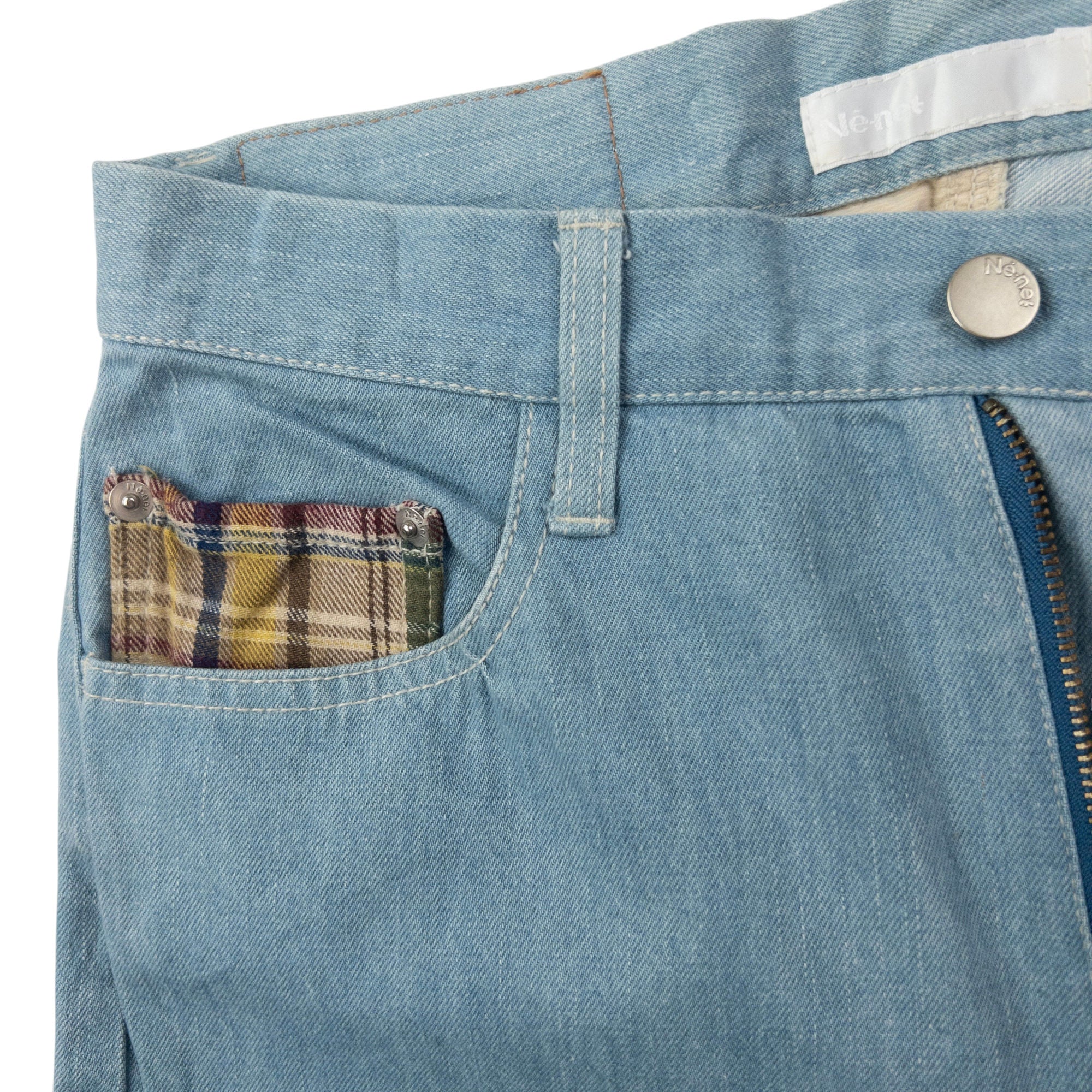 Vintage Ne-Net By Issey Miyake Patchwork Denim Jeans Size W28