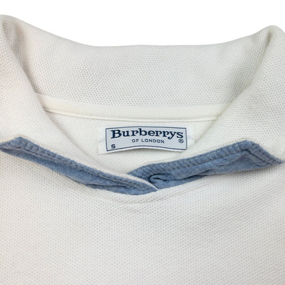 Vintage Burberry Embroidered Polo Sweatshirt Size S