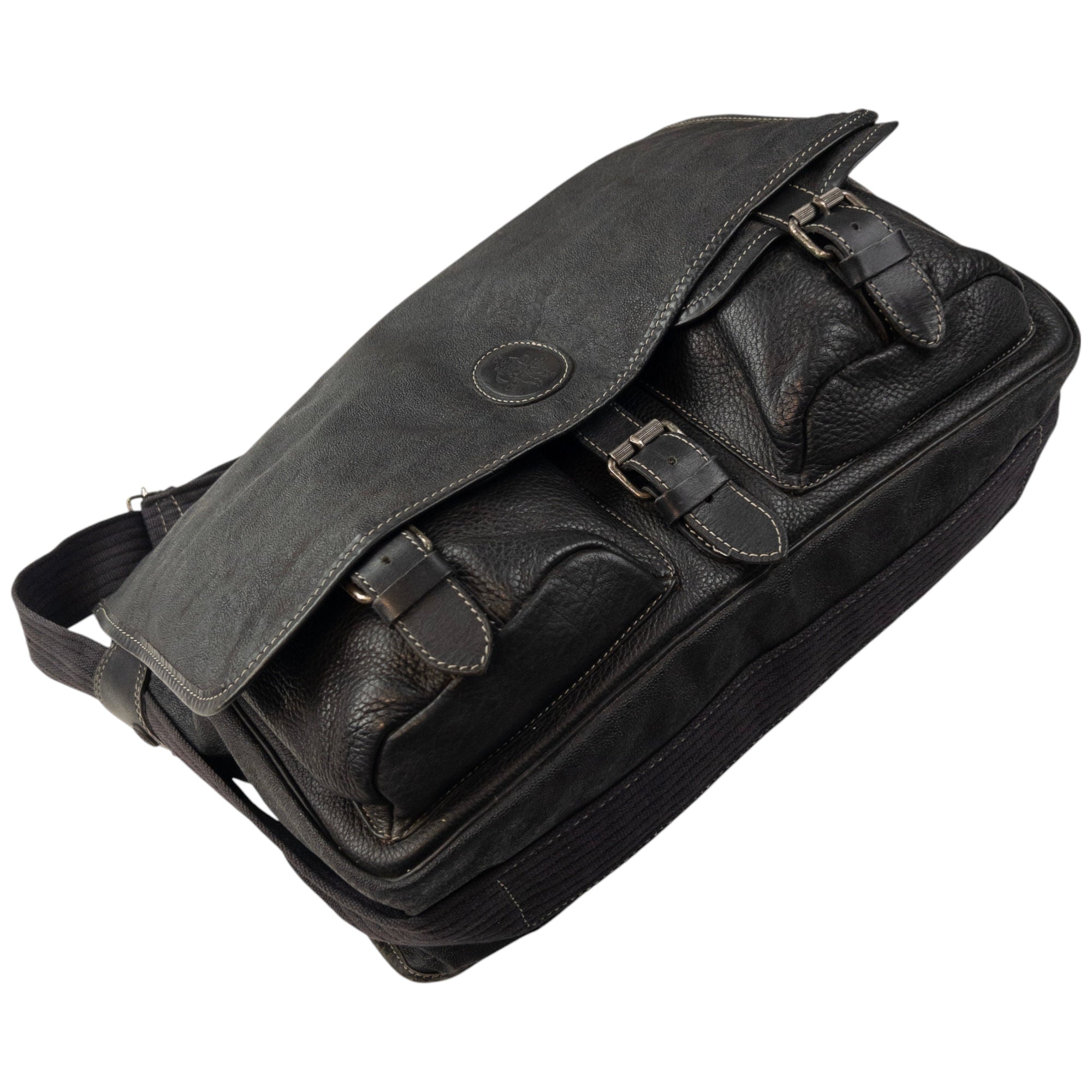 Vintage CP Company Leather Messenger Crossbody Bag