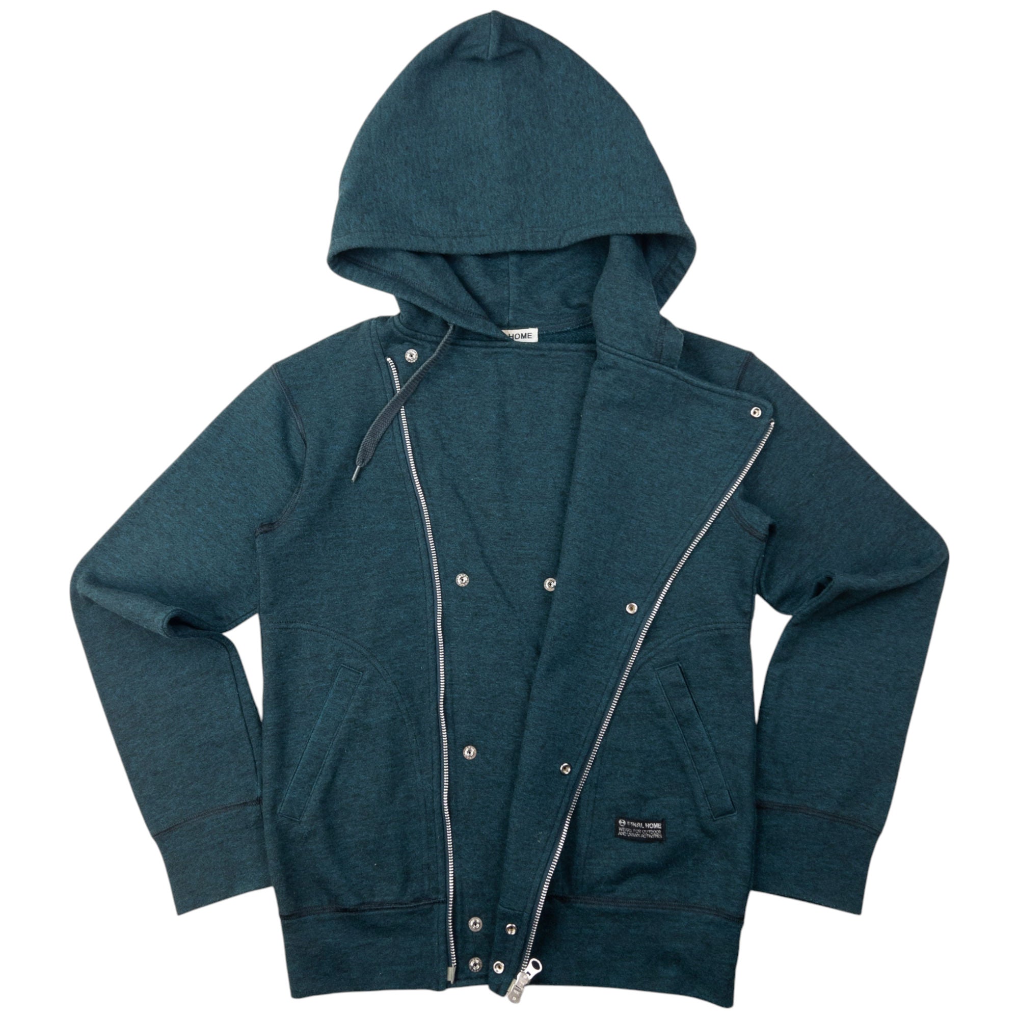 Vintage Final Home By Issey Miyake Asymmetric Zip Up Hoodie Size XS