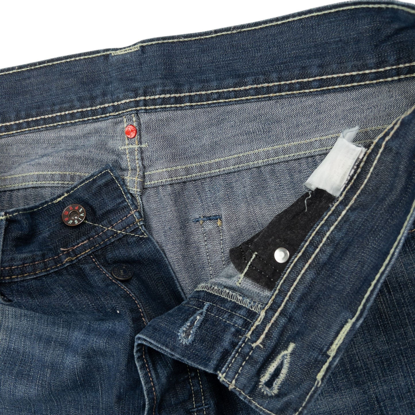 Vintage Puma X Evisu Double Gull Japanese Denim Jeans Size W34