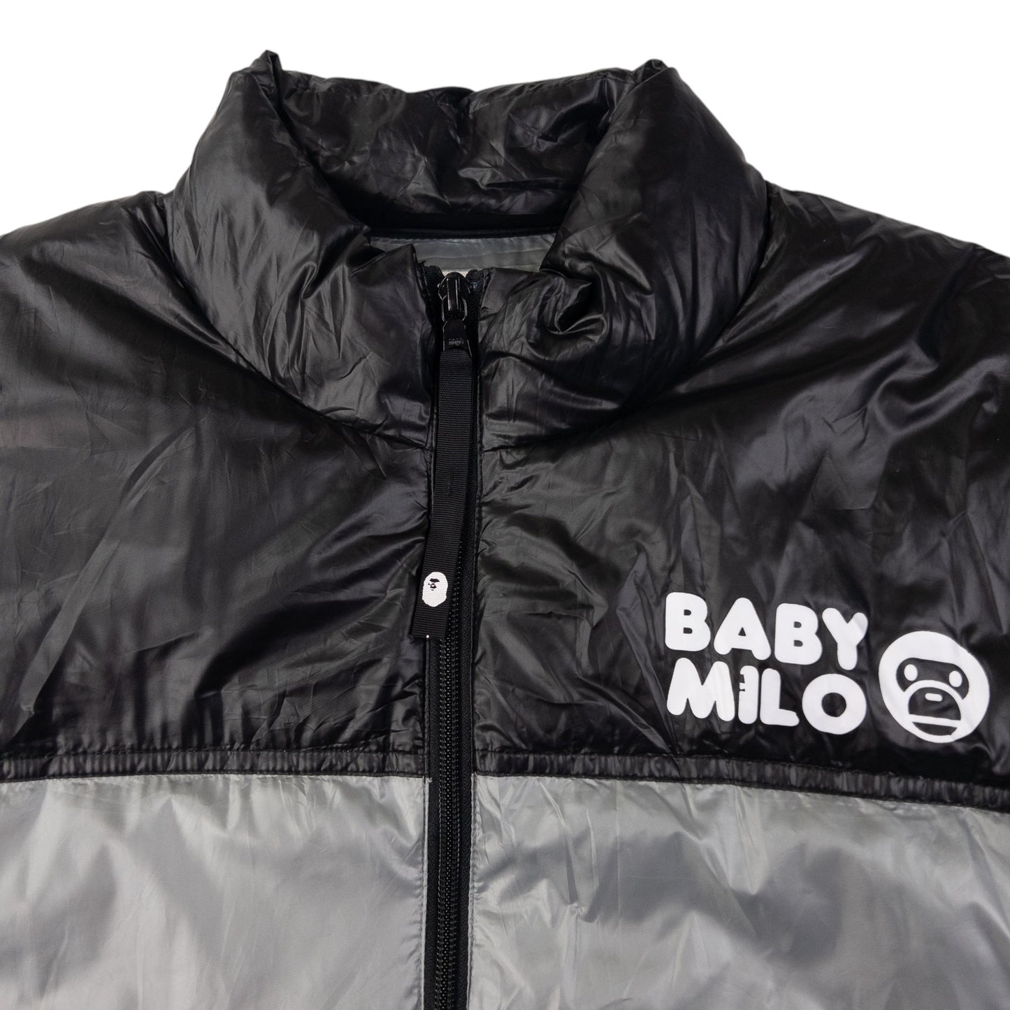 Vintage Bape Baby Milo Zip Up Puffer Jacket Size M