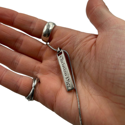Vintage Christian Dior Logo Necklace