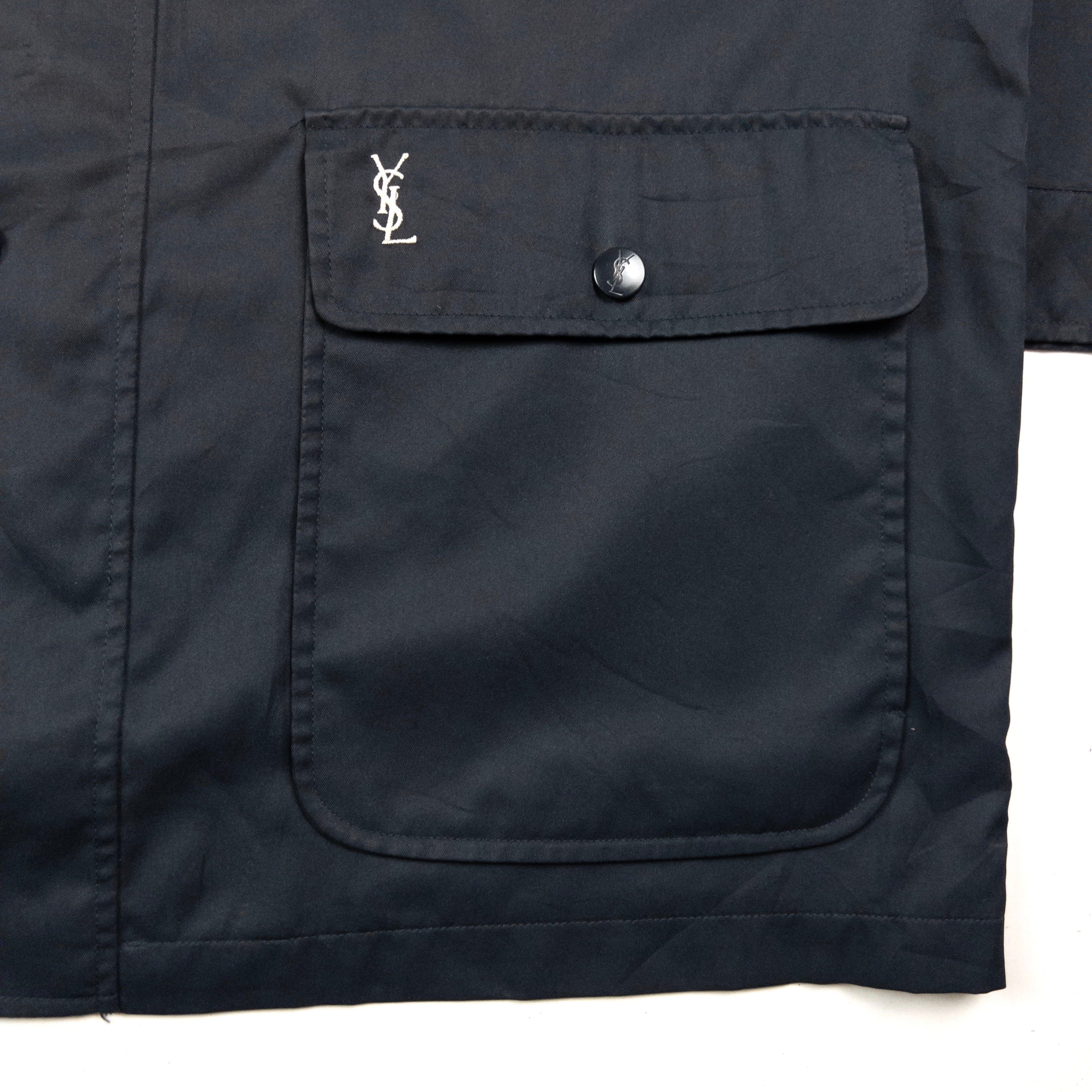 Vintage YSL Yves Saint Laurent Zip Up Jacket Size XL