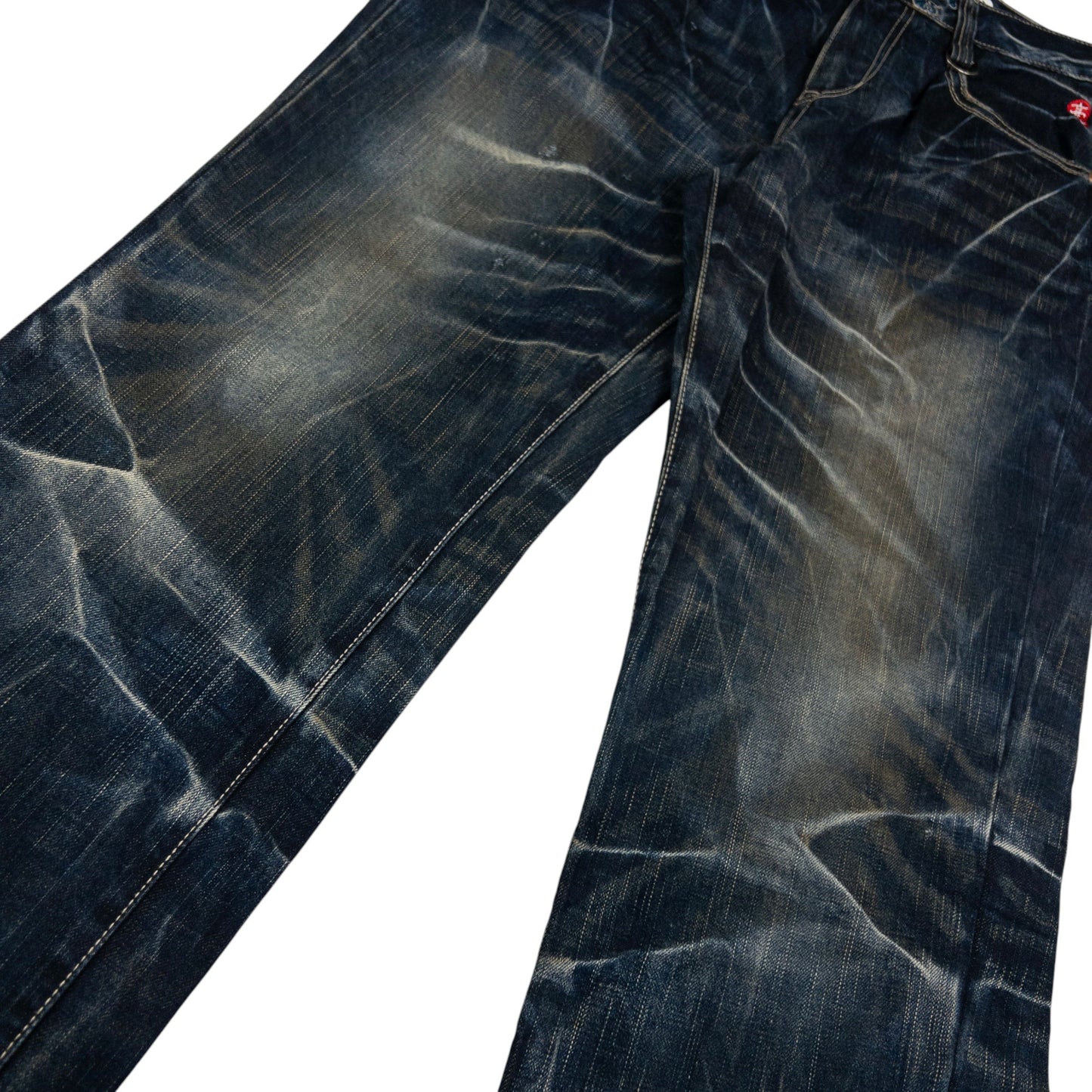 Vintage Big Train Embroidered Japanese Denim Jeans Size W31