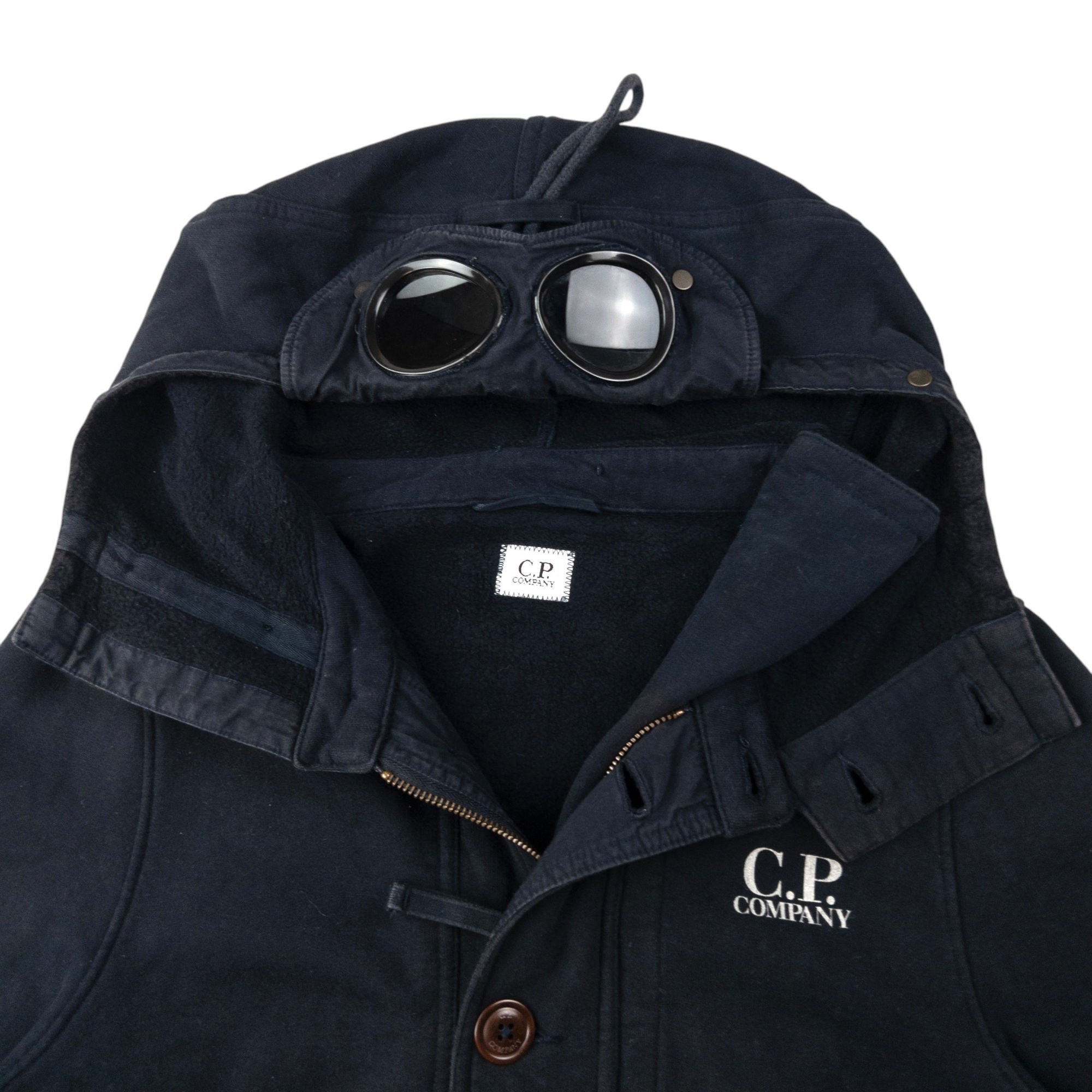 Vintage CP Company Goggle Hood Zip Up Hoodie Size M