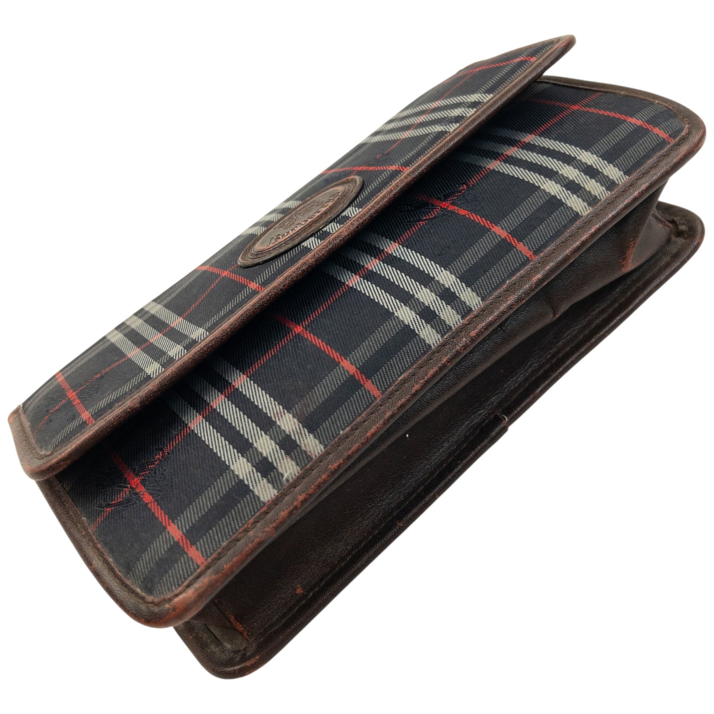 Vintage 90s Burberry Nova Check Clutch Bag