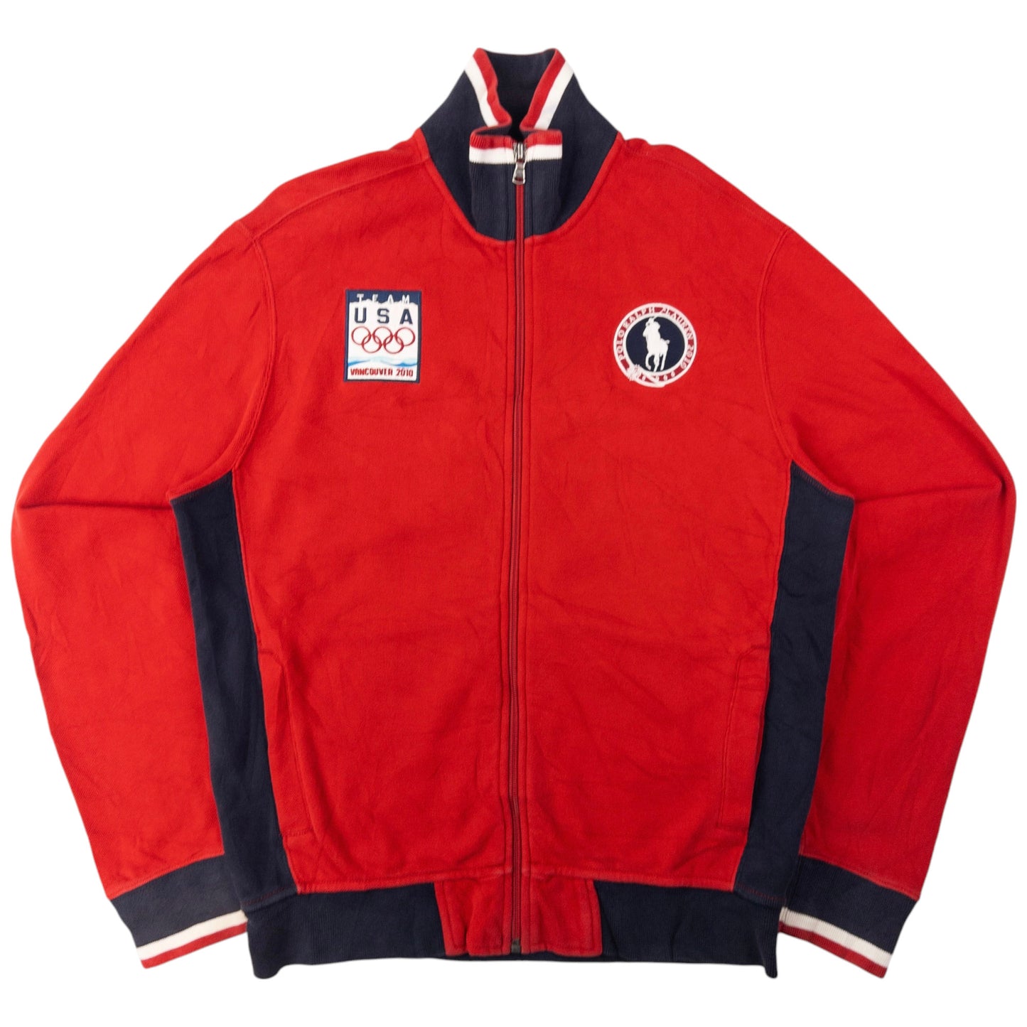 Vintage Polo Ralph Lauren USA 2010 Olympics Zip Up Sweatshirt Size S