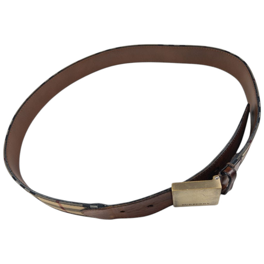 Vintage Burberry Nova Check Belt Size W30