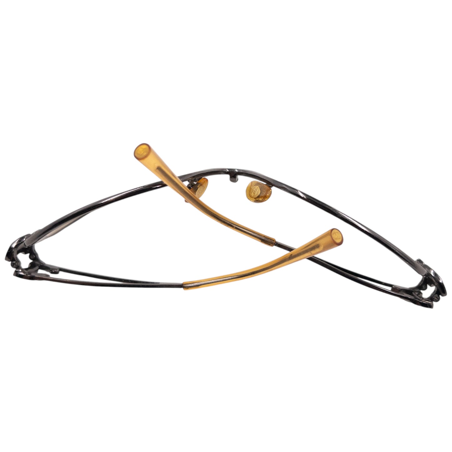 Vintage 2000s Chanel Wire Logo Sunglasses