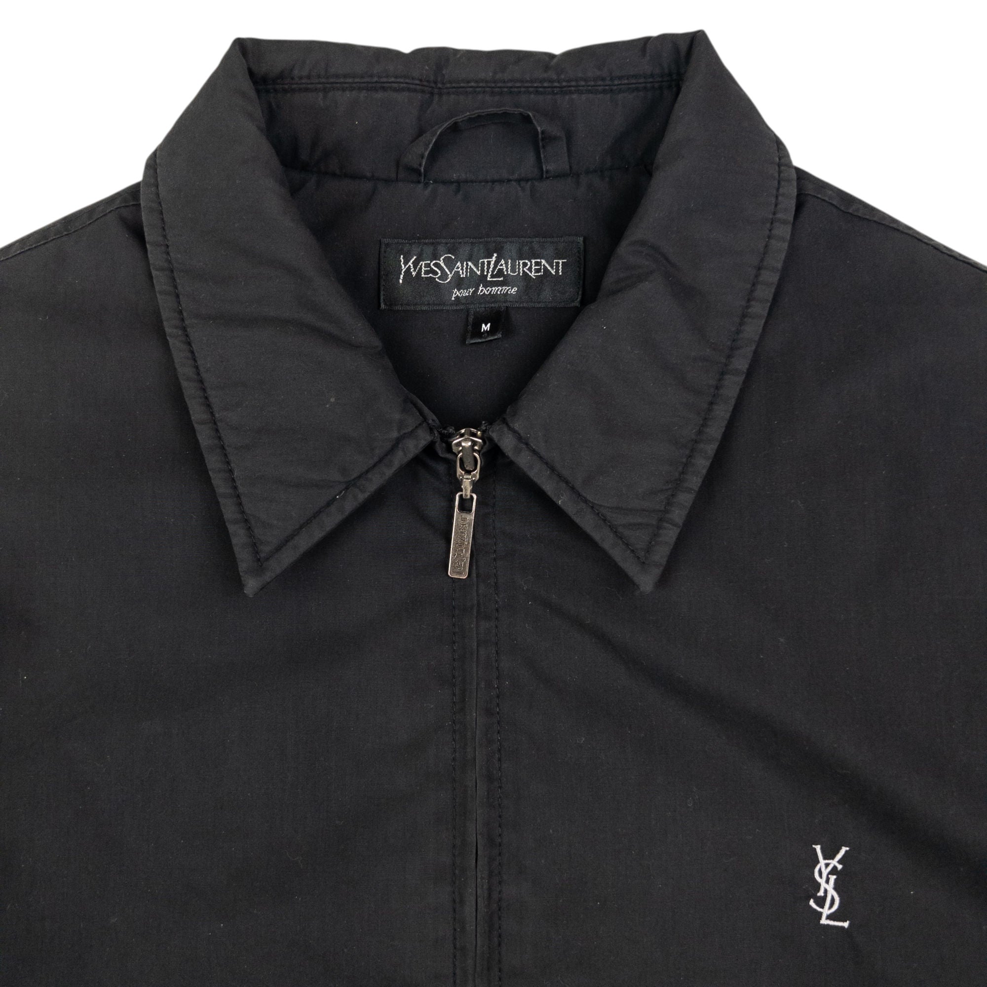 Vintage YSL Yves Saint Laurent Padded Zip Up Jacket Size M